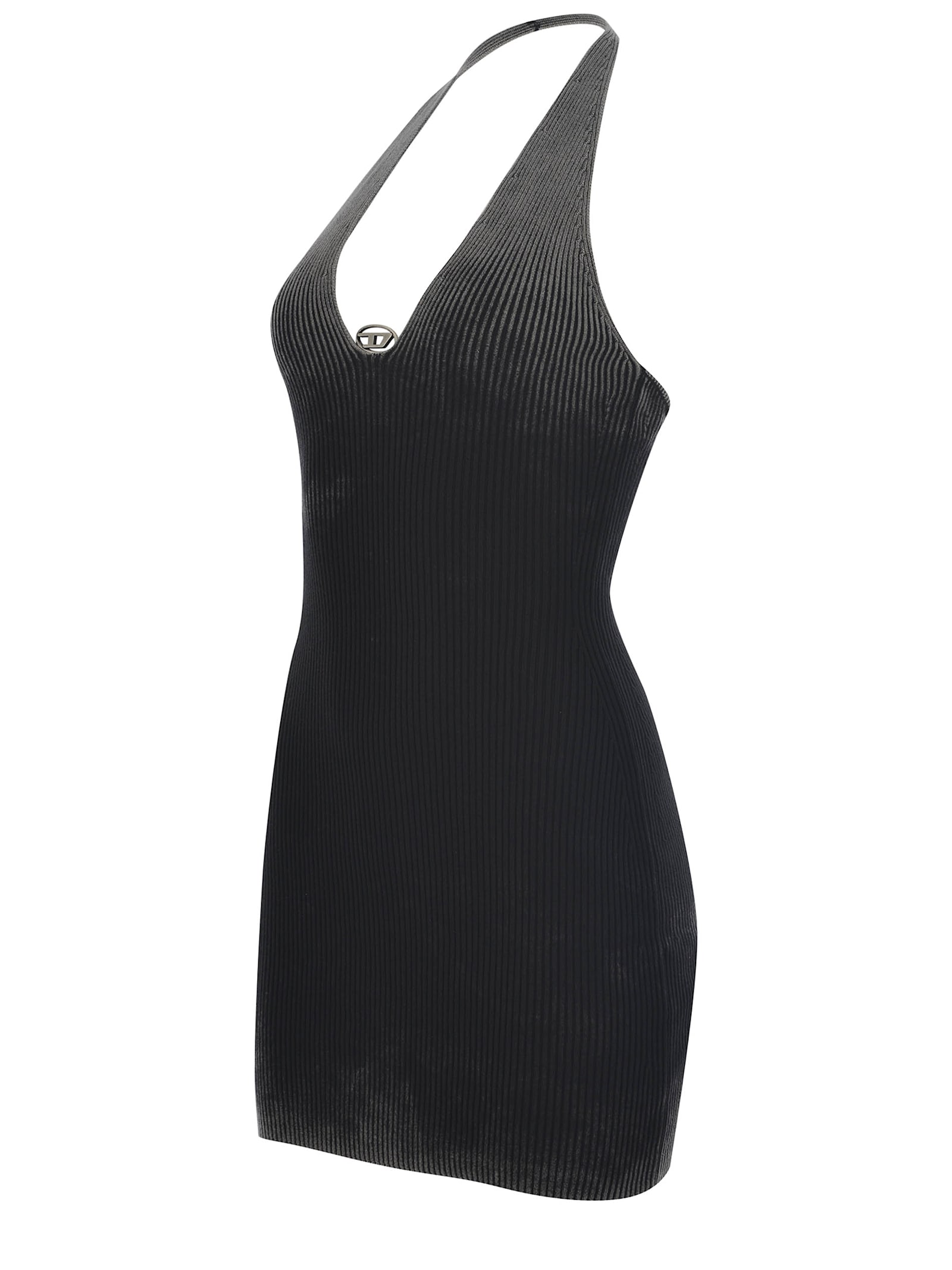 Shop Diesel Dress  M-larisa Made Of Knit In Black