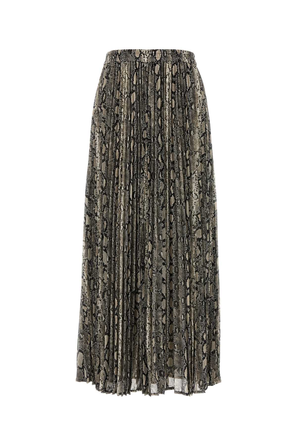 Printed Crepe Skirt