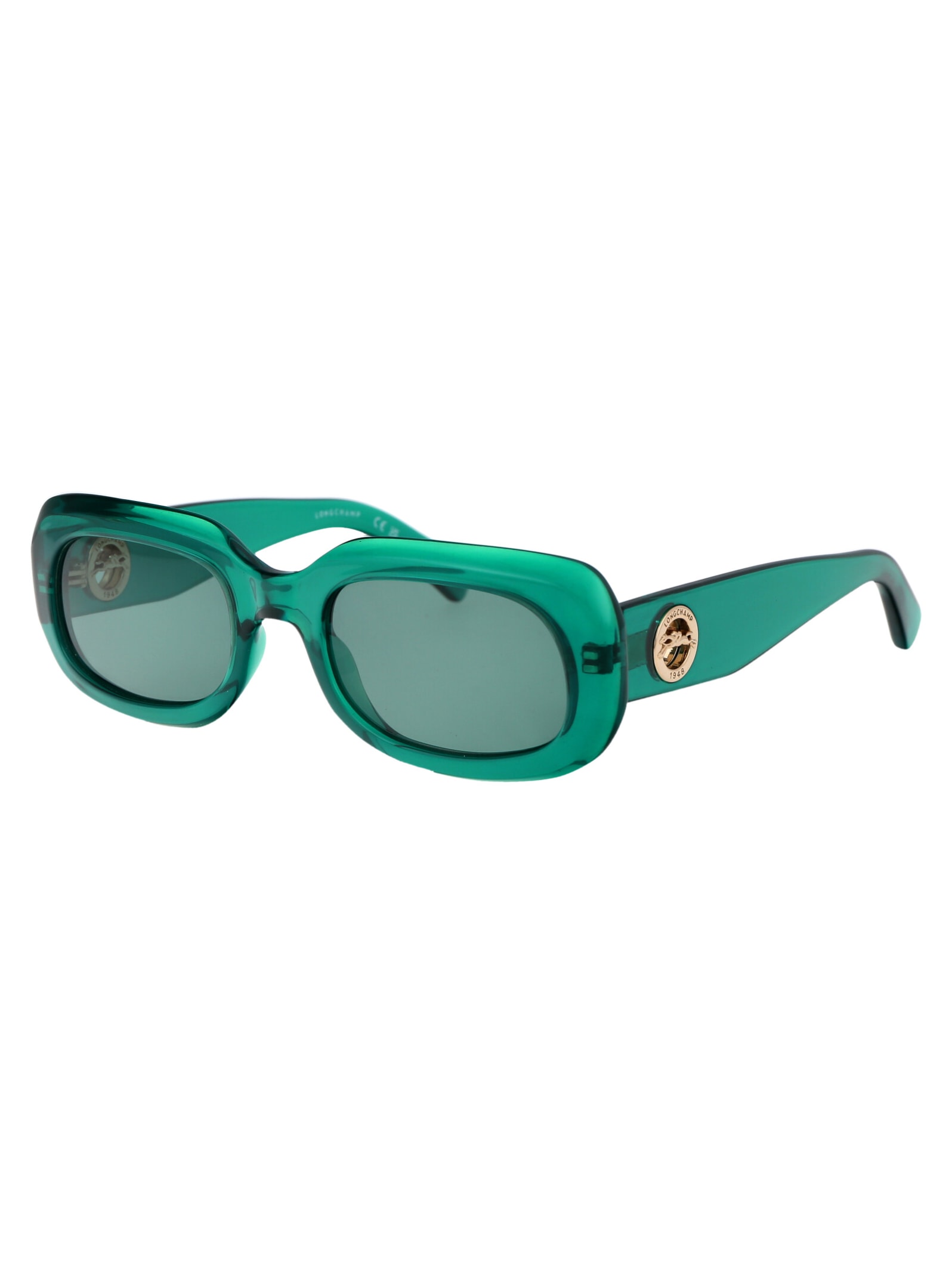 Shop Longchamp Lo716s Sunglasses In 303 Green