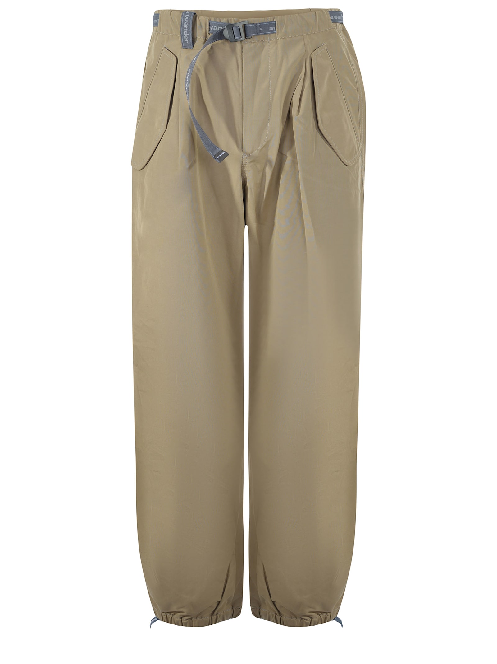 Trousers In Beige Cotton Polyster