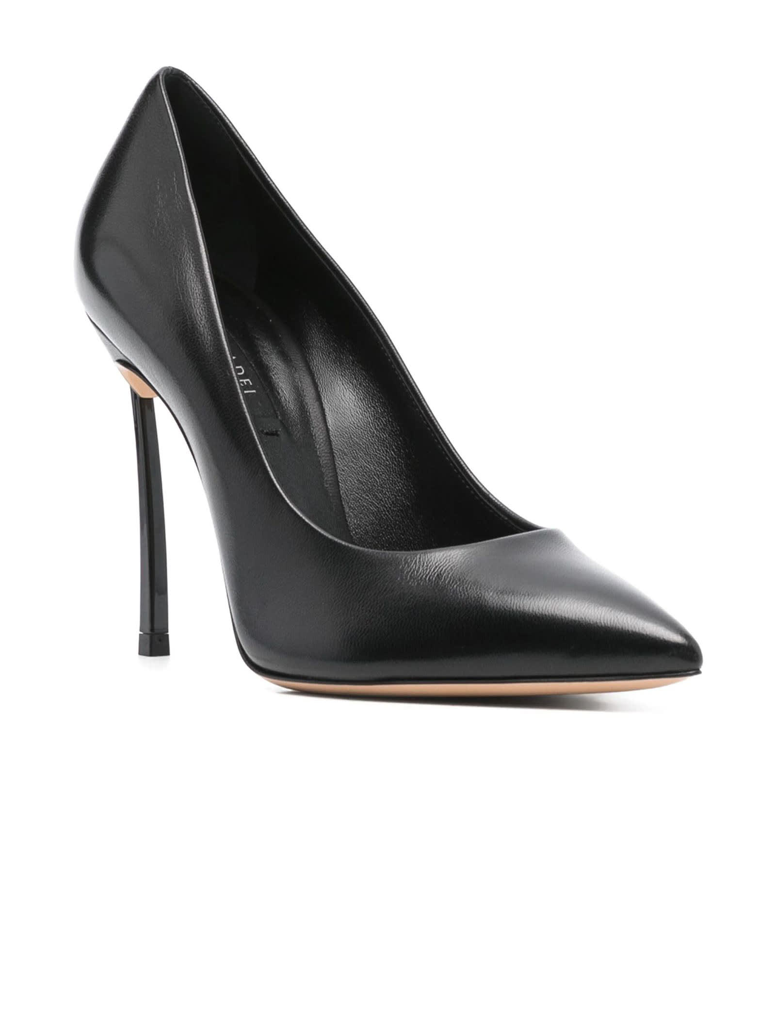 Shop Casadei Black Superblade Wonder Pumps