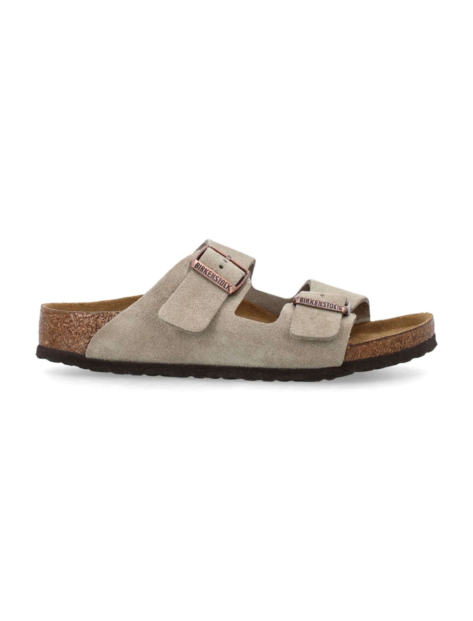 Shop Birkenstock Arizona Kids Bs In Taupe