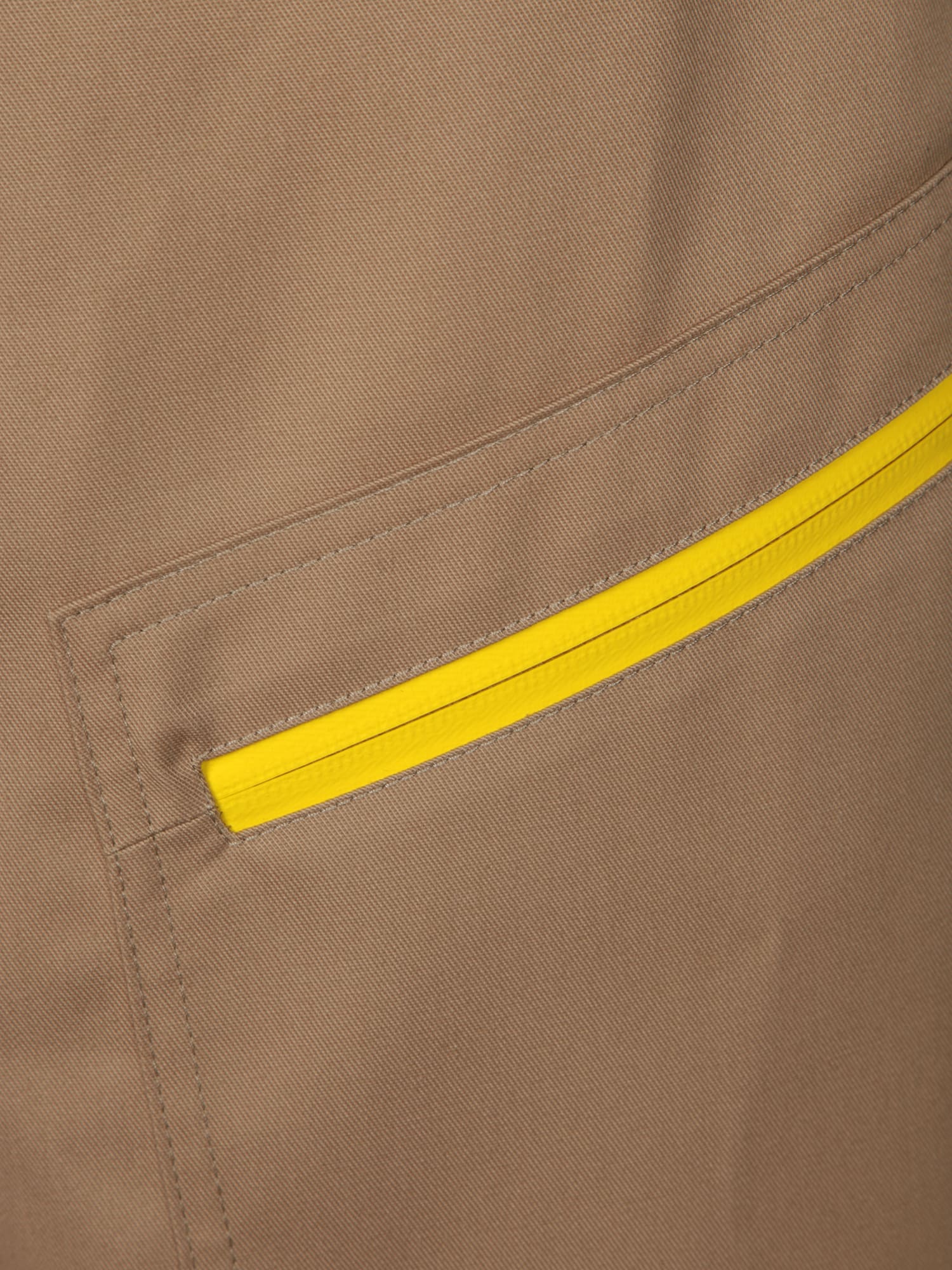 Msgm Relaxed Fit Bermuda Shorts With Zippered Pockets In Beige