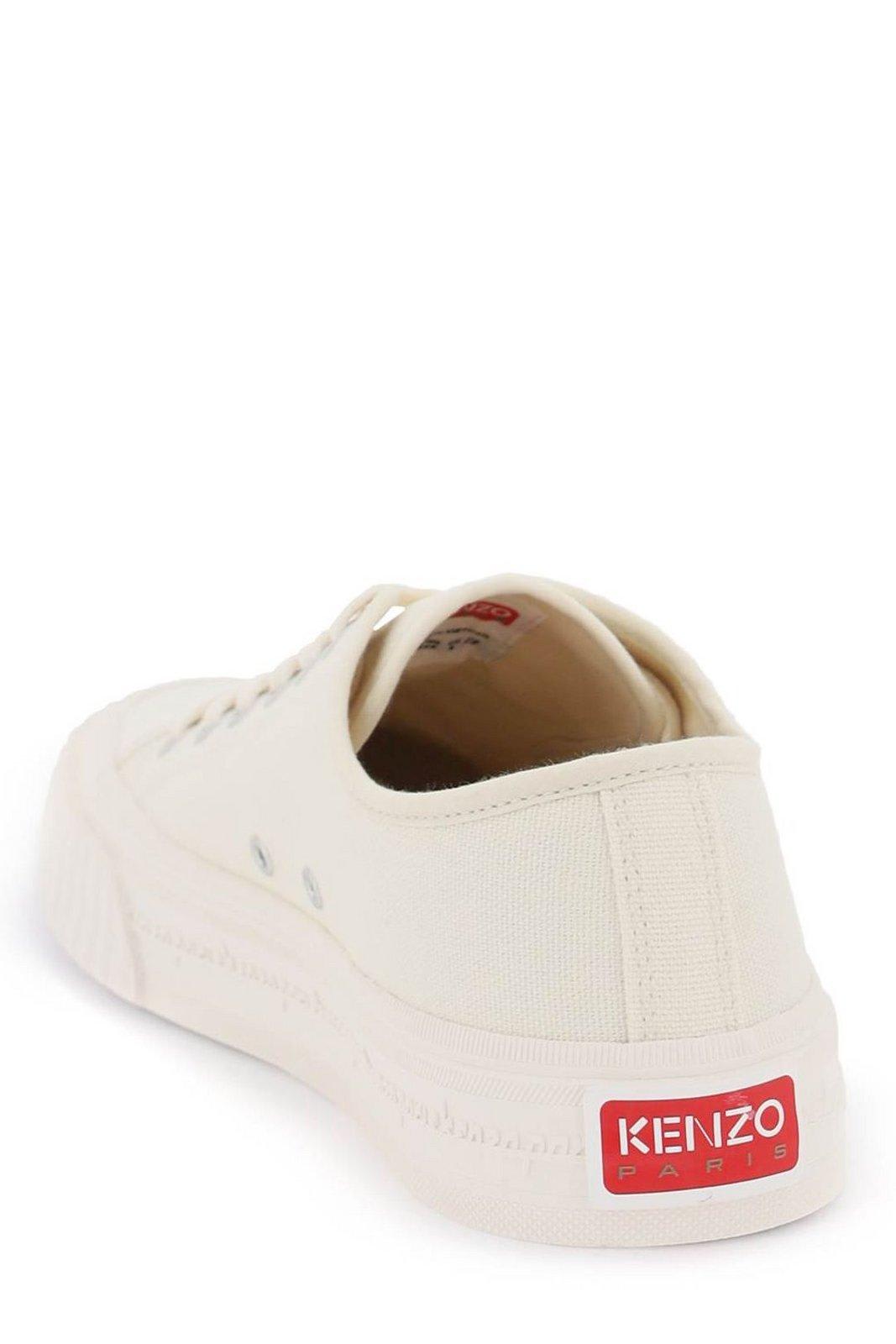 Shop Kenzo School Low-top Sneakers In White