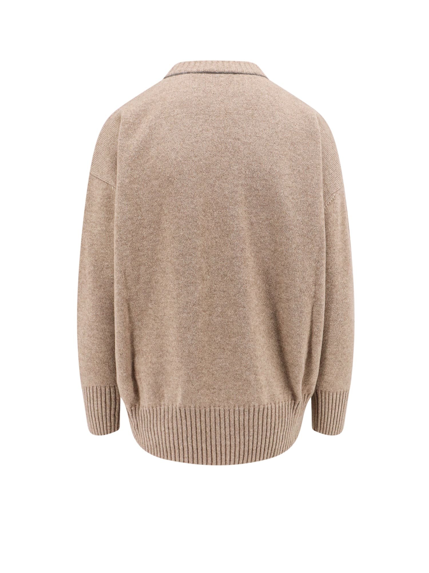 Shop Brunello Cucinelli Sweater In Beige