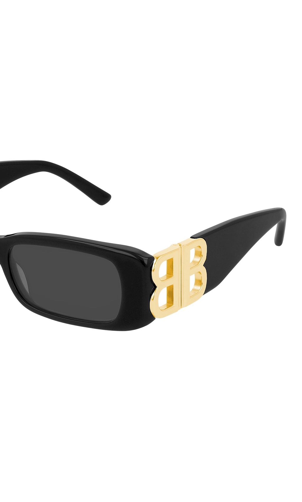 Shop Balenciaga Bb0096s Sunglasses In Black Gold Grey