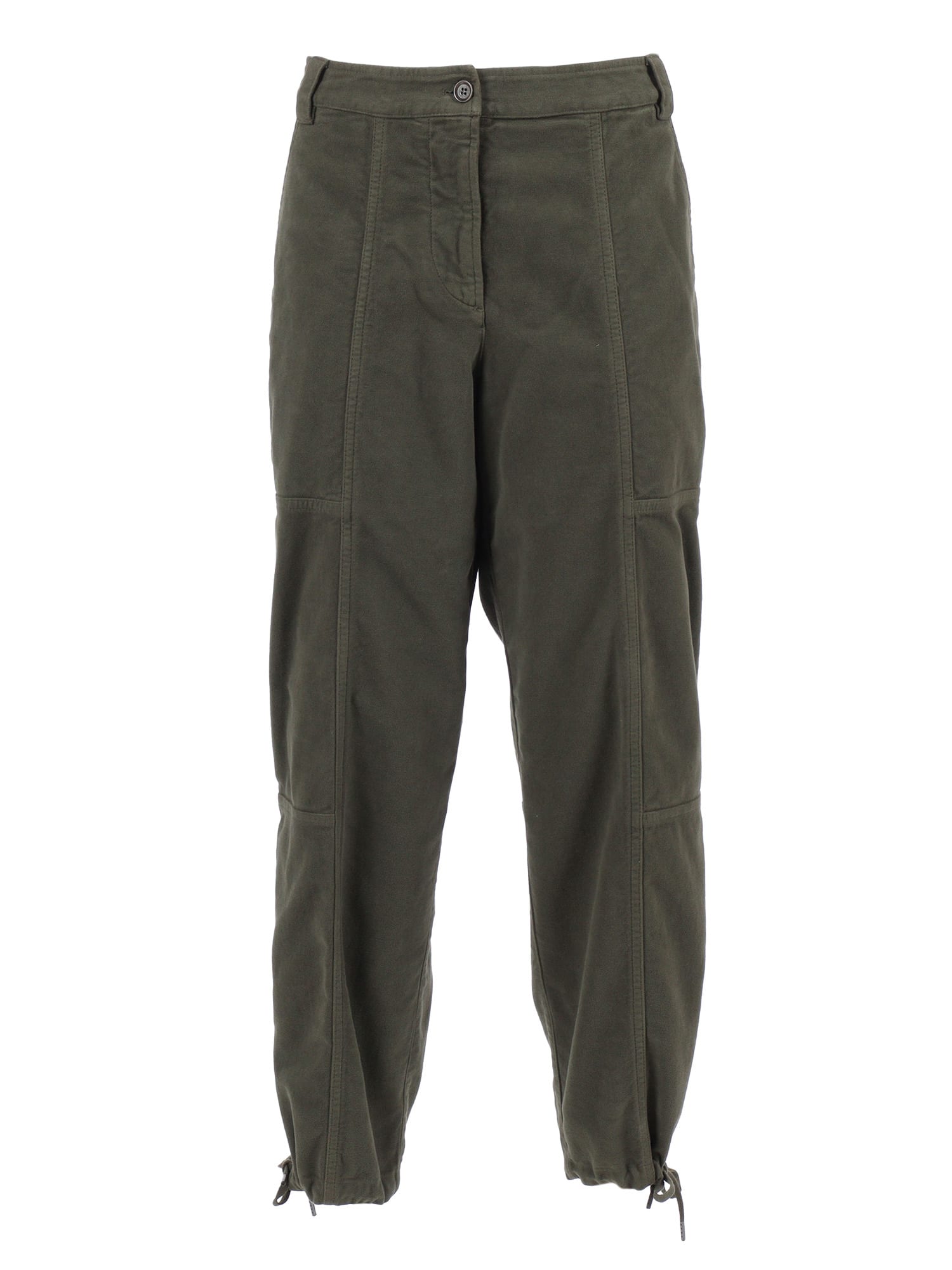 Aspesi Relaxed-fit Long Pants With Adjustable Drawstrings In Multi