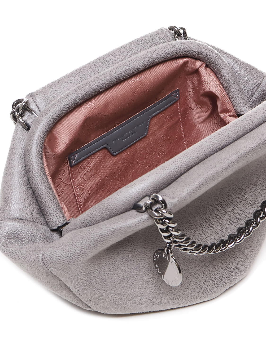 Stella Mccartney Soft Eco Shaggy Dear Crossbody Bag In Grey