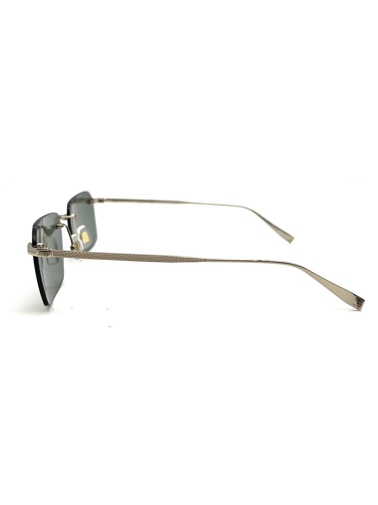 Shop Dunhill Du0061s Sunglasses In Gold Gold Green