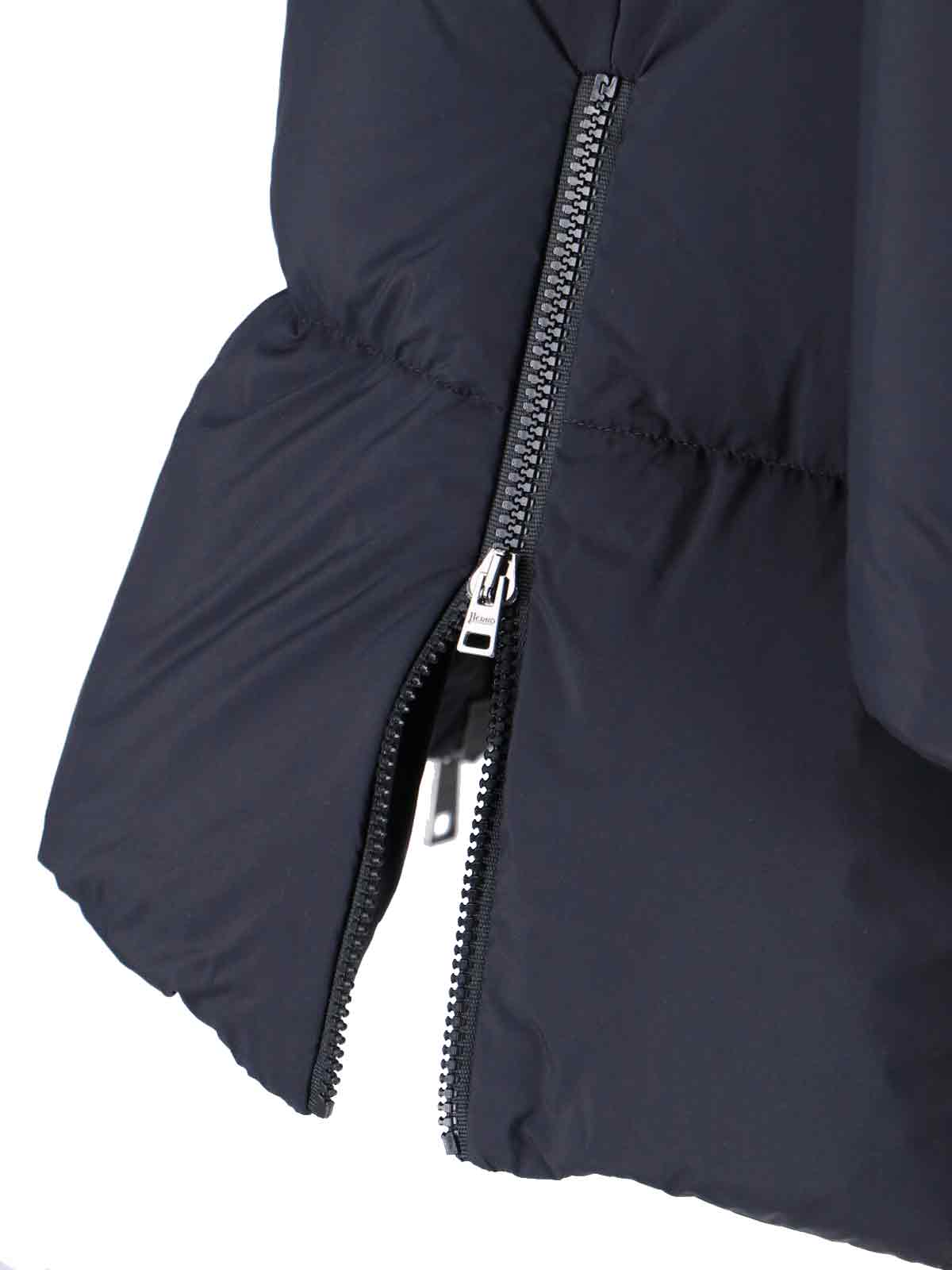 Herno A-shape Down Jacket In Black