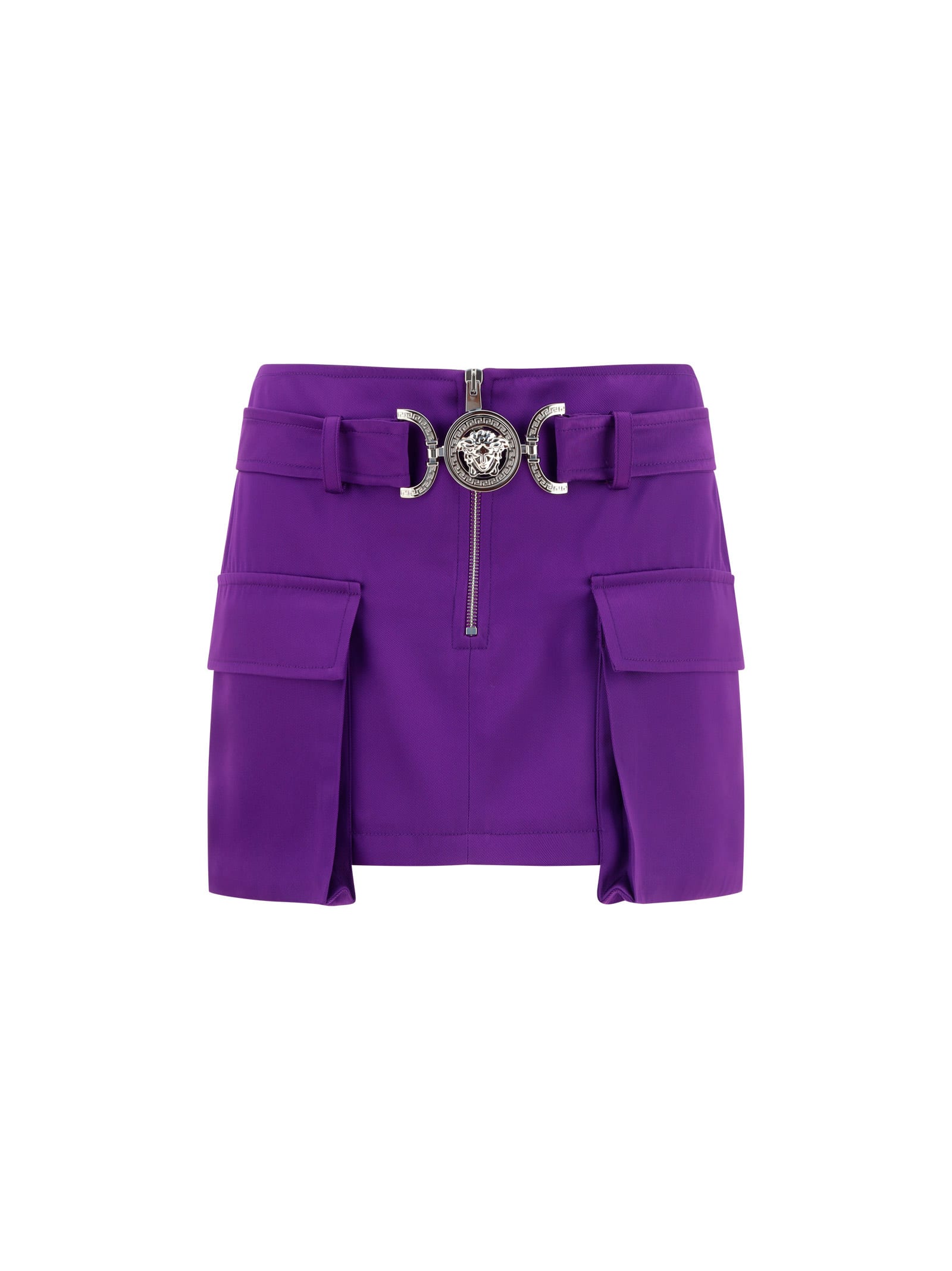 Versace Mini Skirt In Purple