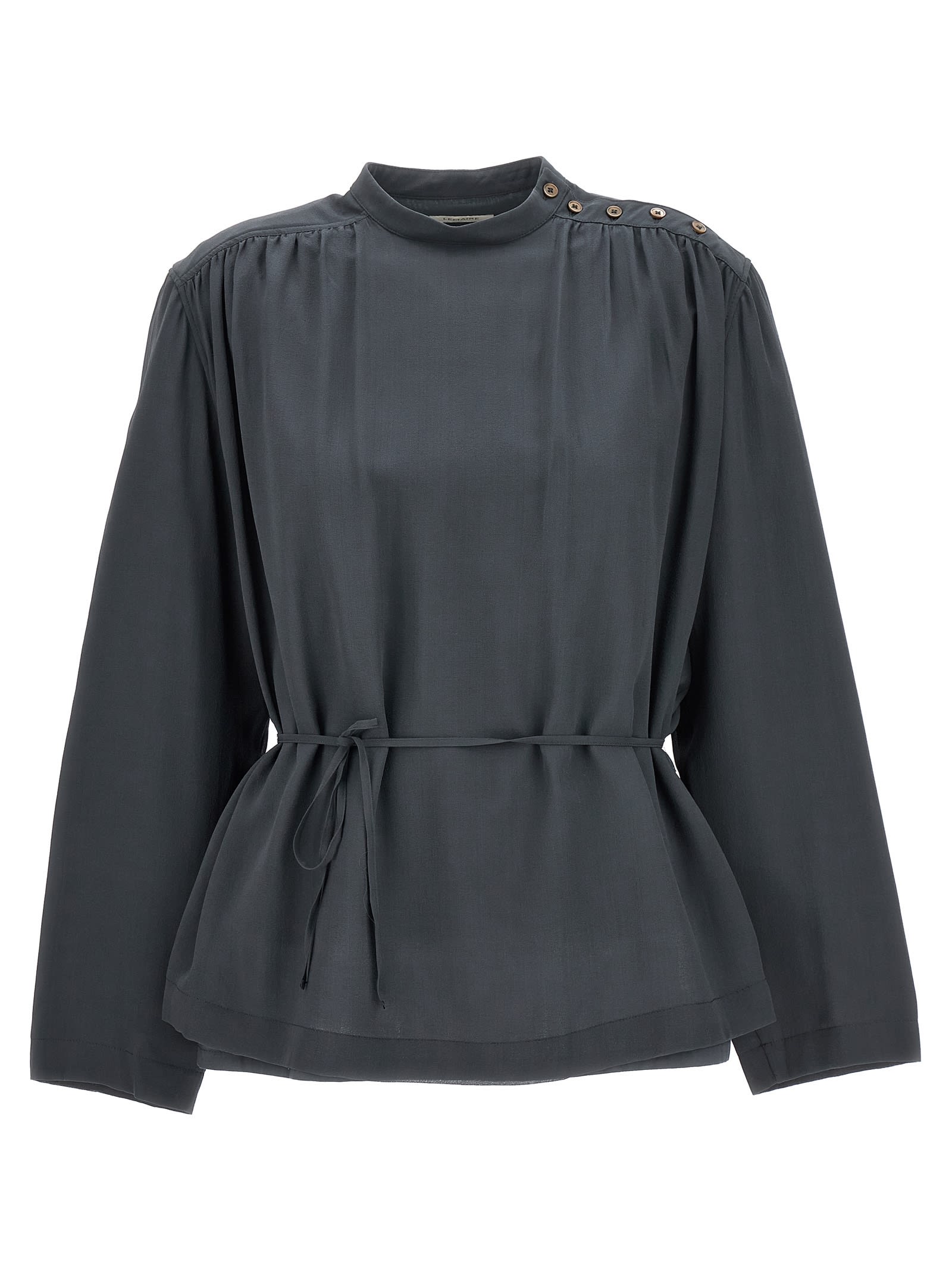Shop Lemaire Soft Blouse In Gray