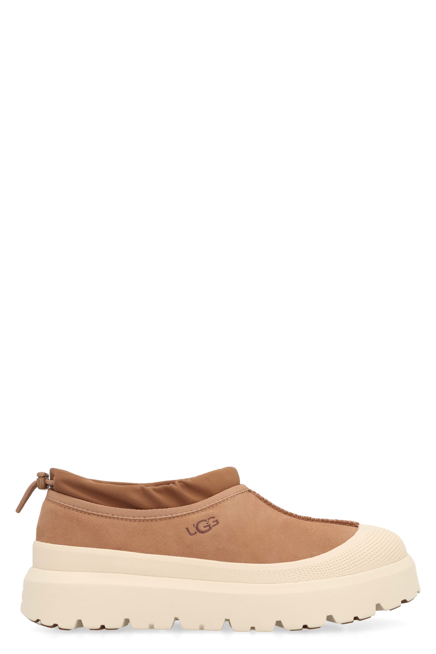Ugg Tasman Weather Hybrid Chestnut Whitecap Slipper In Brown
