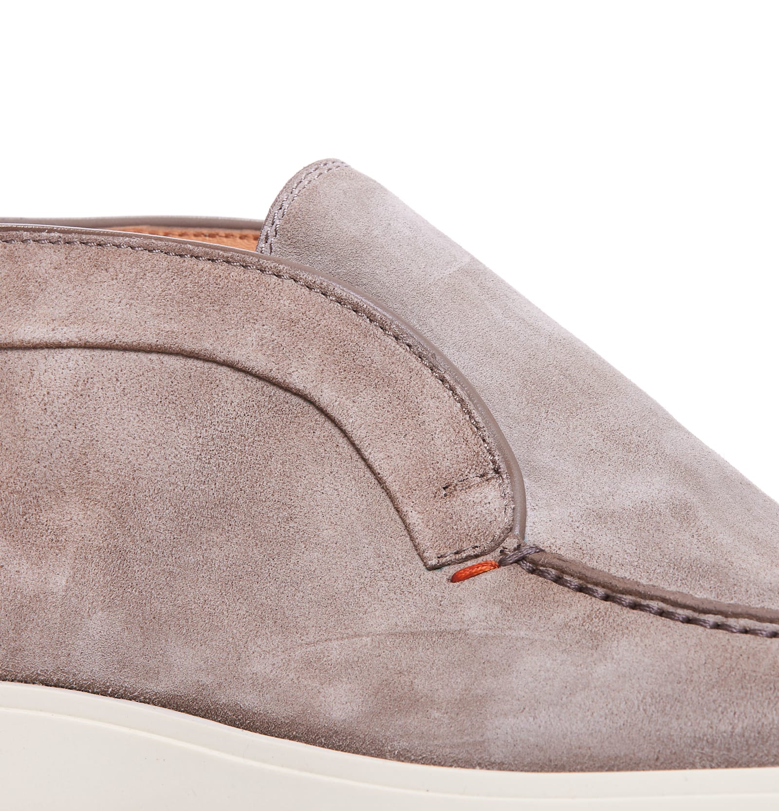 Shop Santoni Desert Suede Bootie In Brown