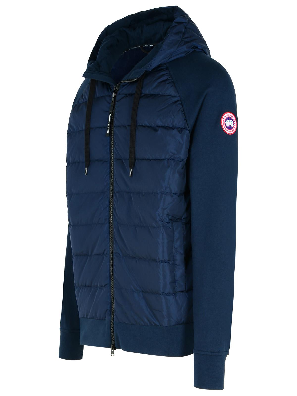 Shop Canada Goose Hybridge Navy Cotton Sweatshirt