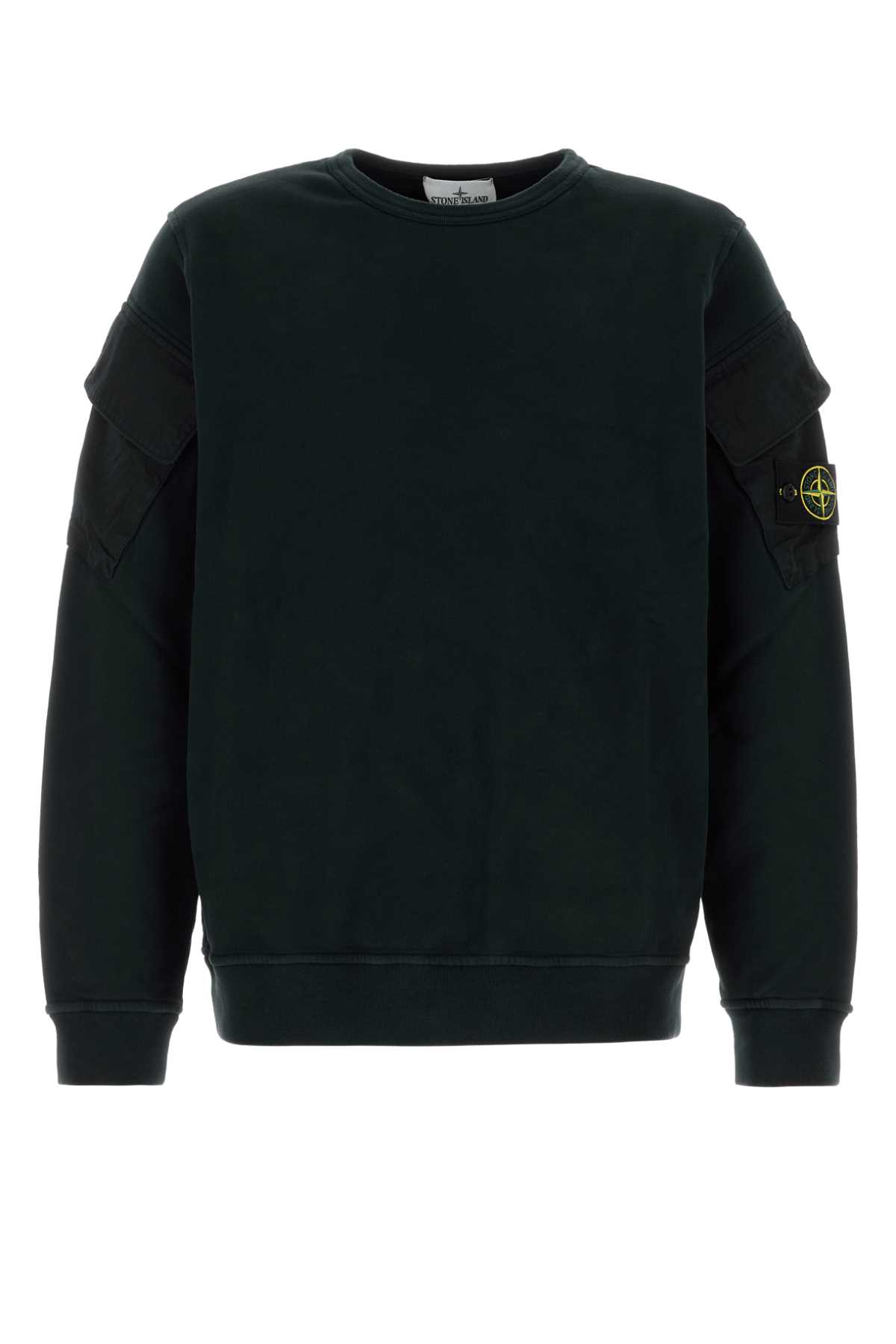 Black Cotton Sweatshirt
