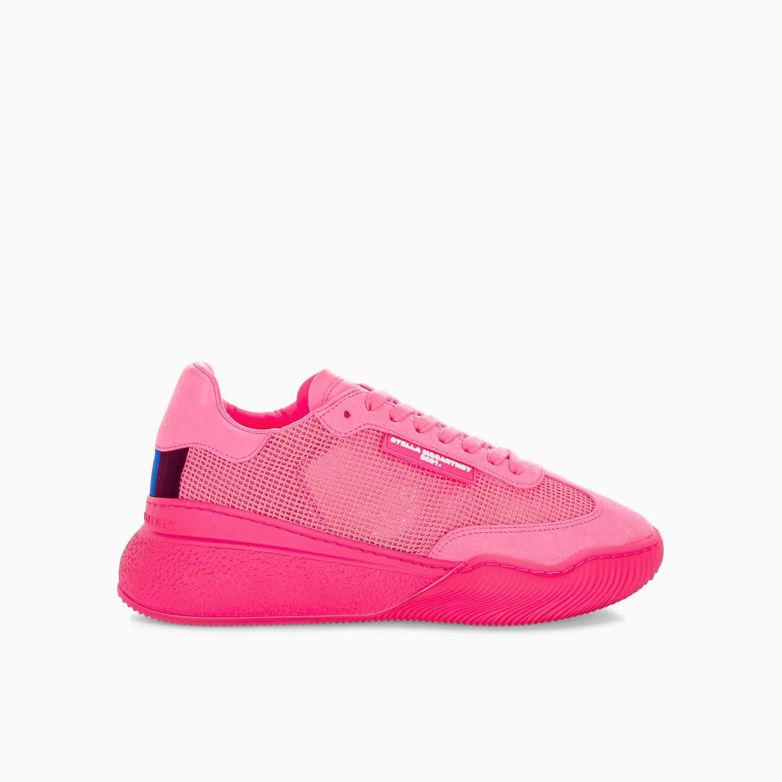 Stella Mccartney Fluo Pink Loop Lace-up Sneakers