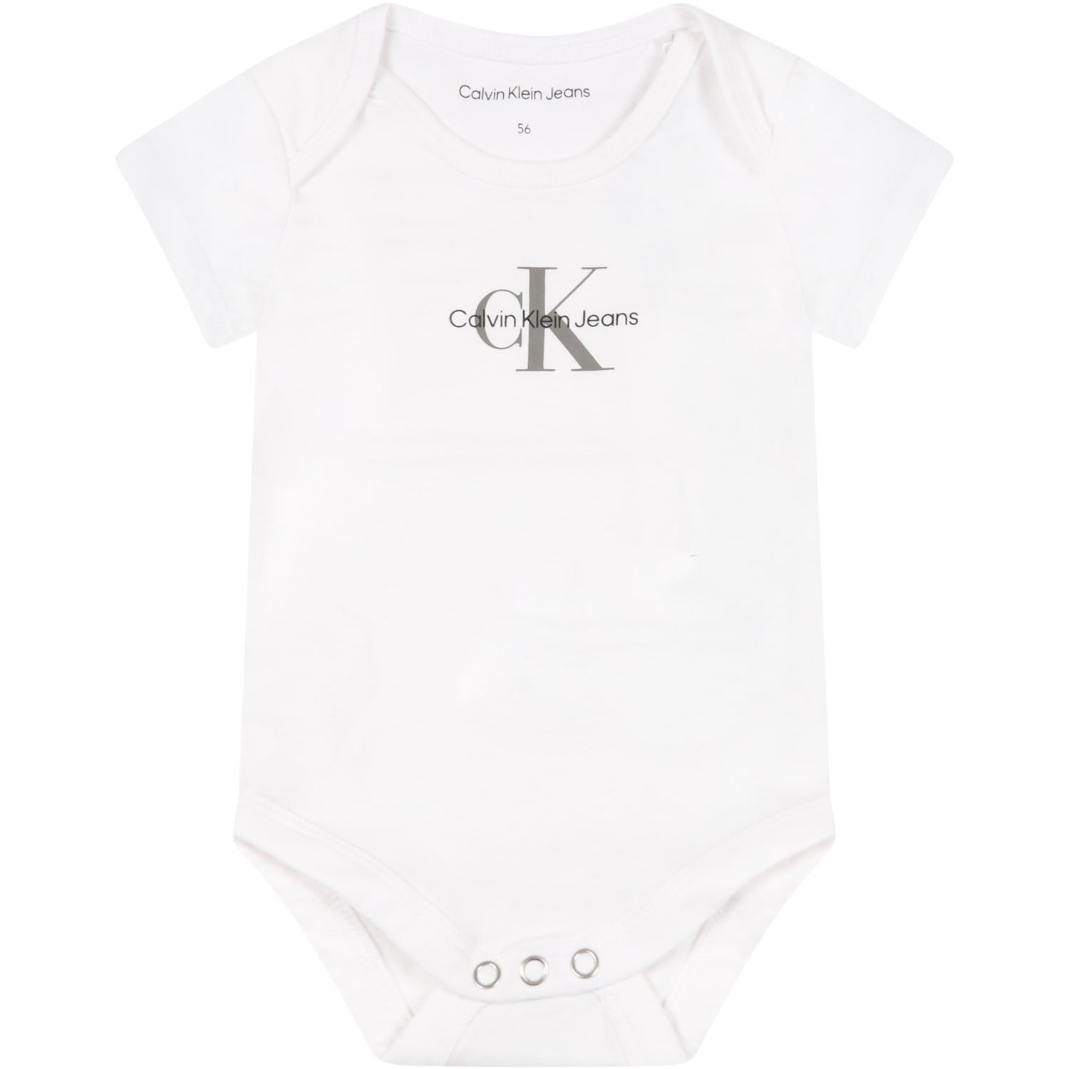 Calvin Klein White Body For Baby Kids With Logos