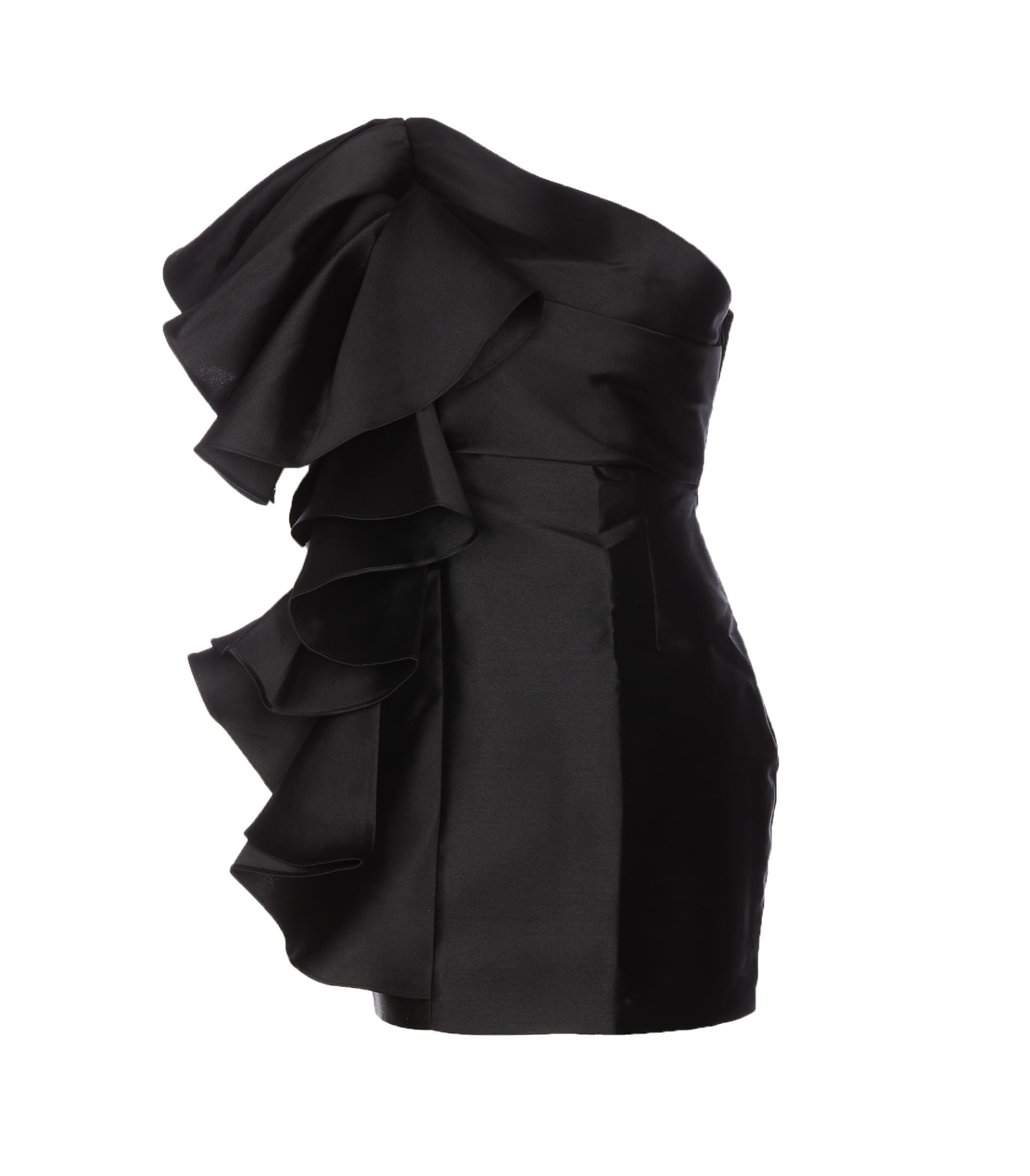 Shop Solace London Rio Mini Dress In Black