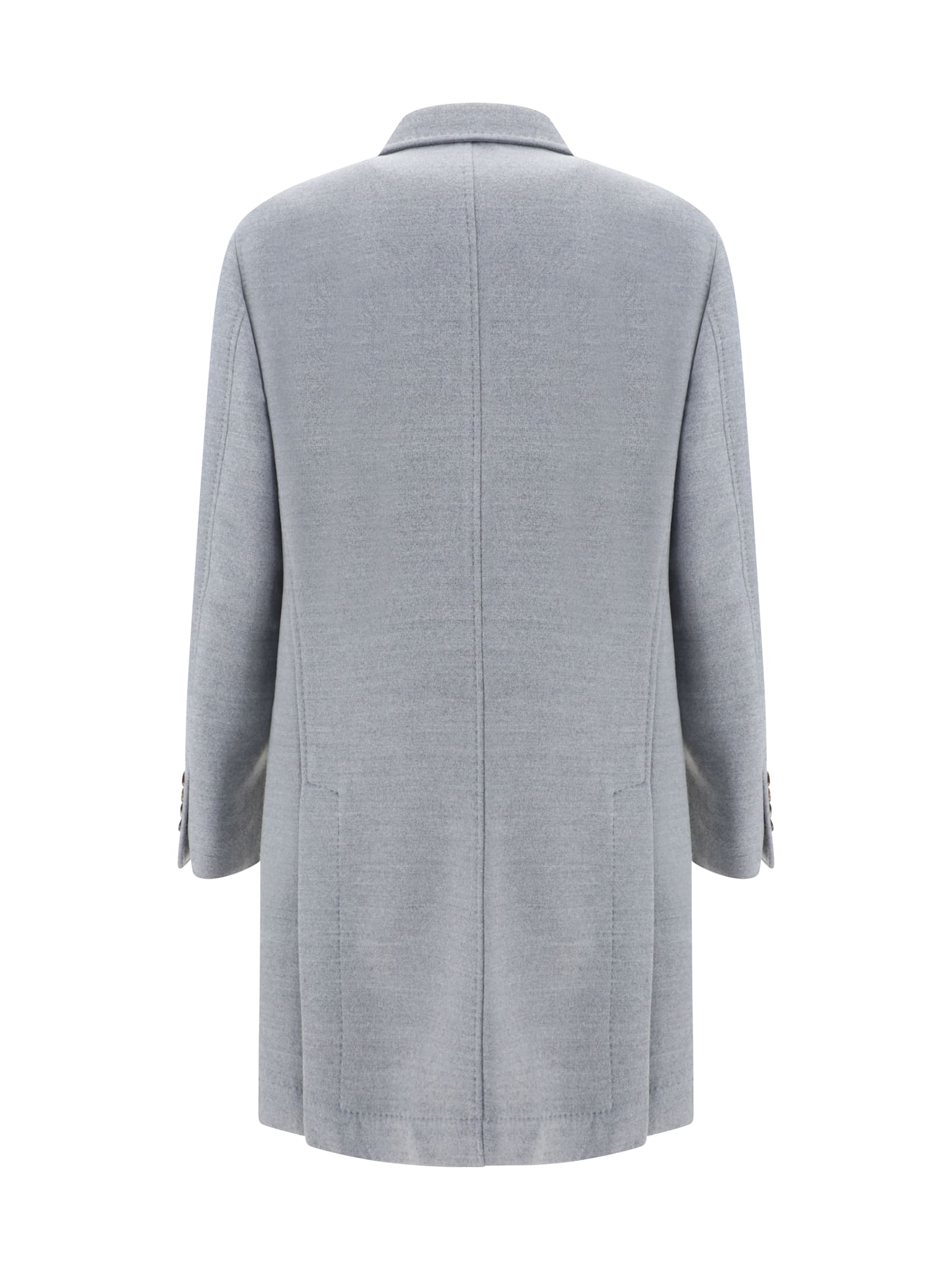 Shop Brunello Cucinelli Coat In Perla/sabbia