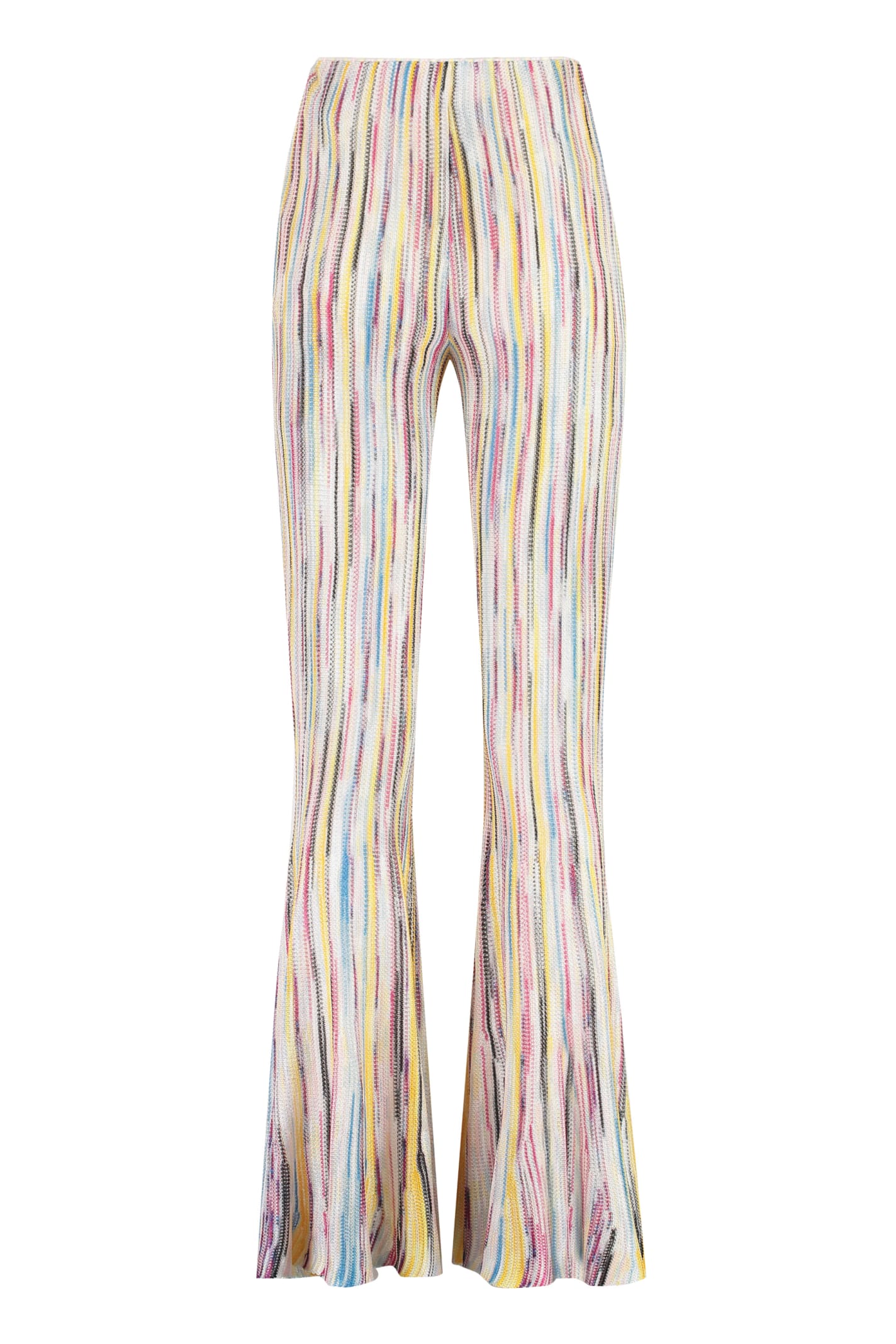 Missoni Stripe-pattern Semi-sheer Flared Trousers