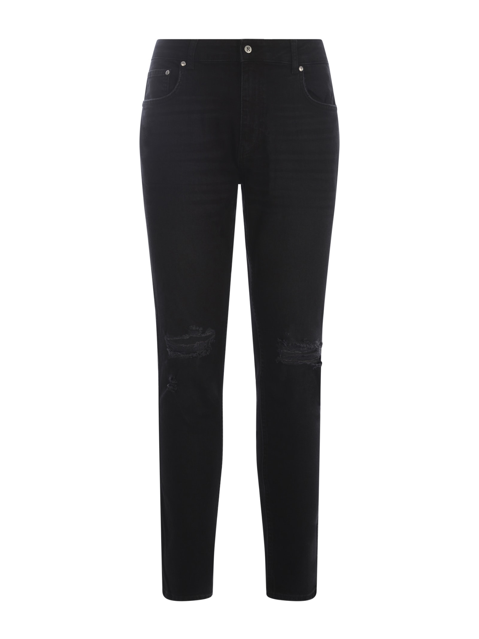 Shop Represent Jeans  In Denim Stretch In Nero