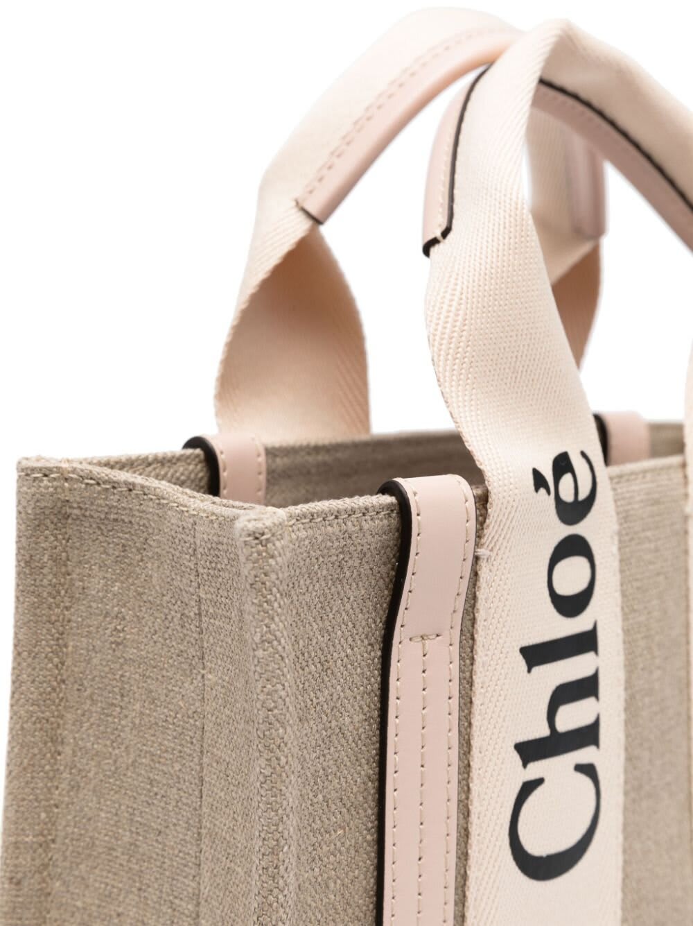 Shop Chloé Woody In Cement Pink