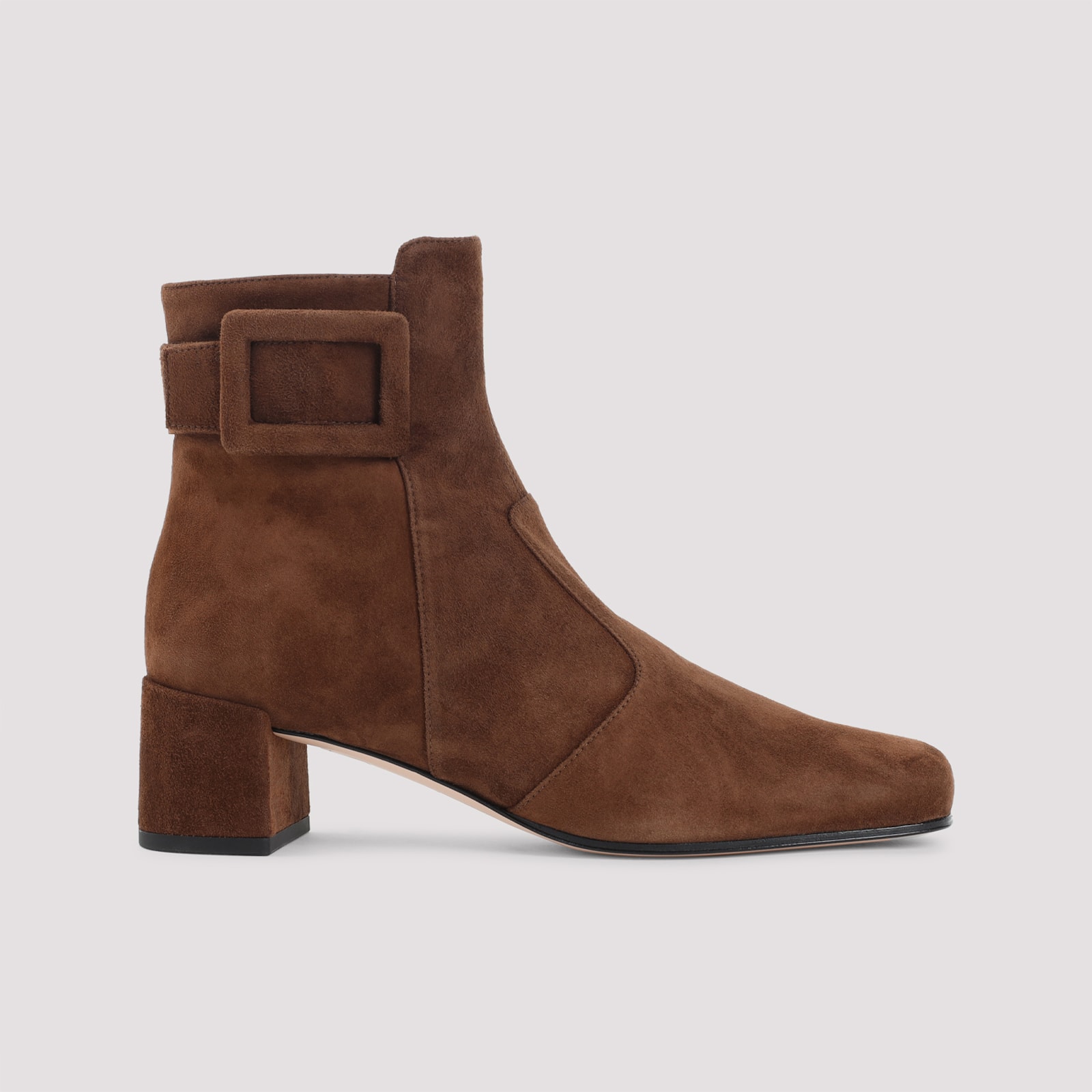 Roger Vivier Tres Vivier Polly 45 Boots In Brown