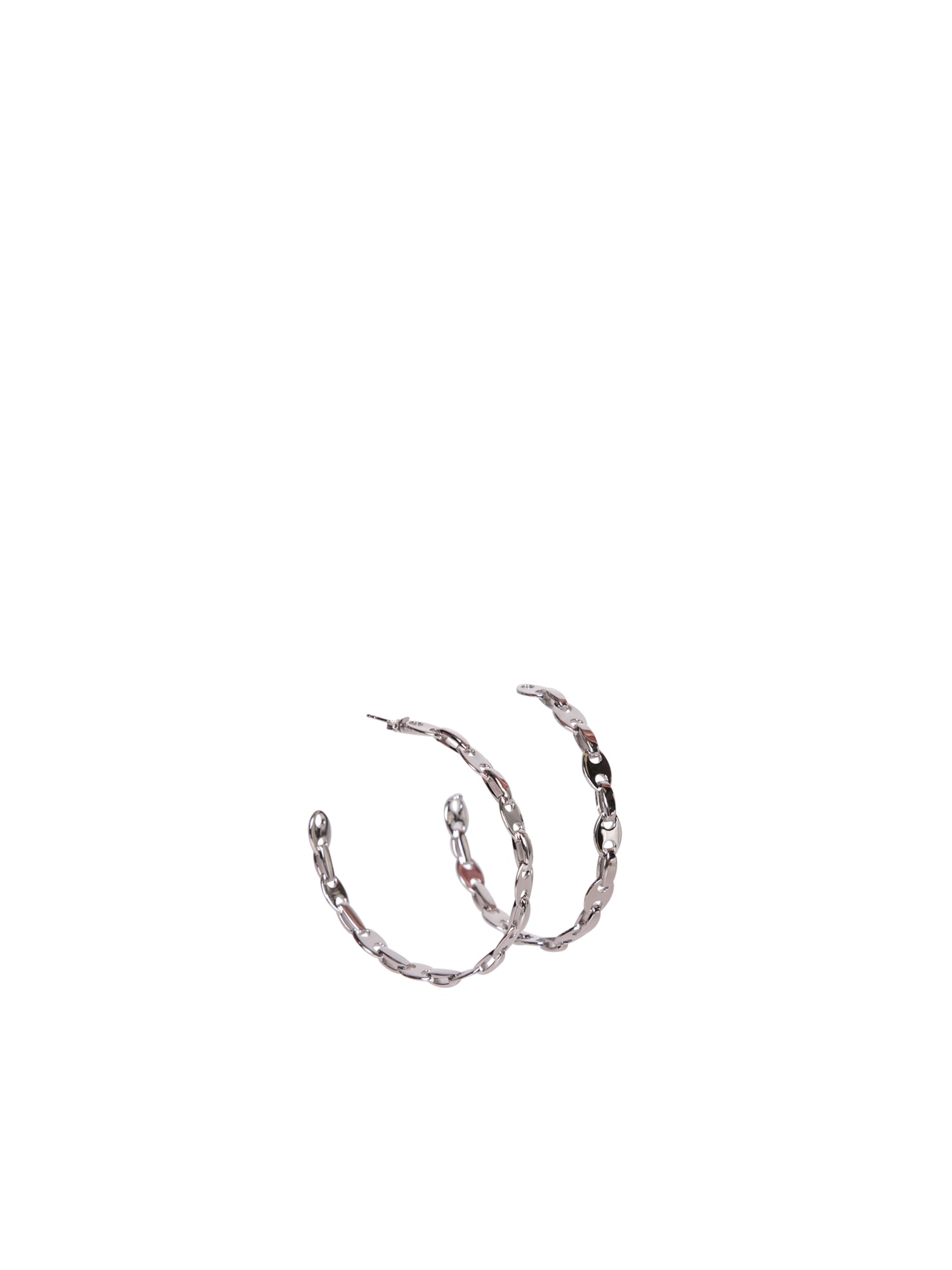 Eight Nano Hoop Earrings In Silver