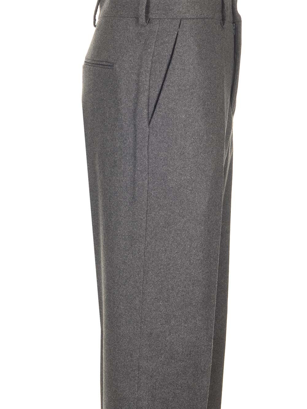 Shop Fendi Grey Cashmere Trousers