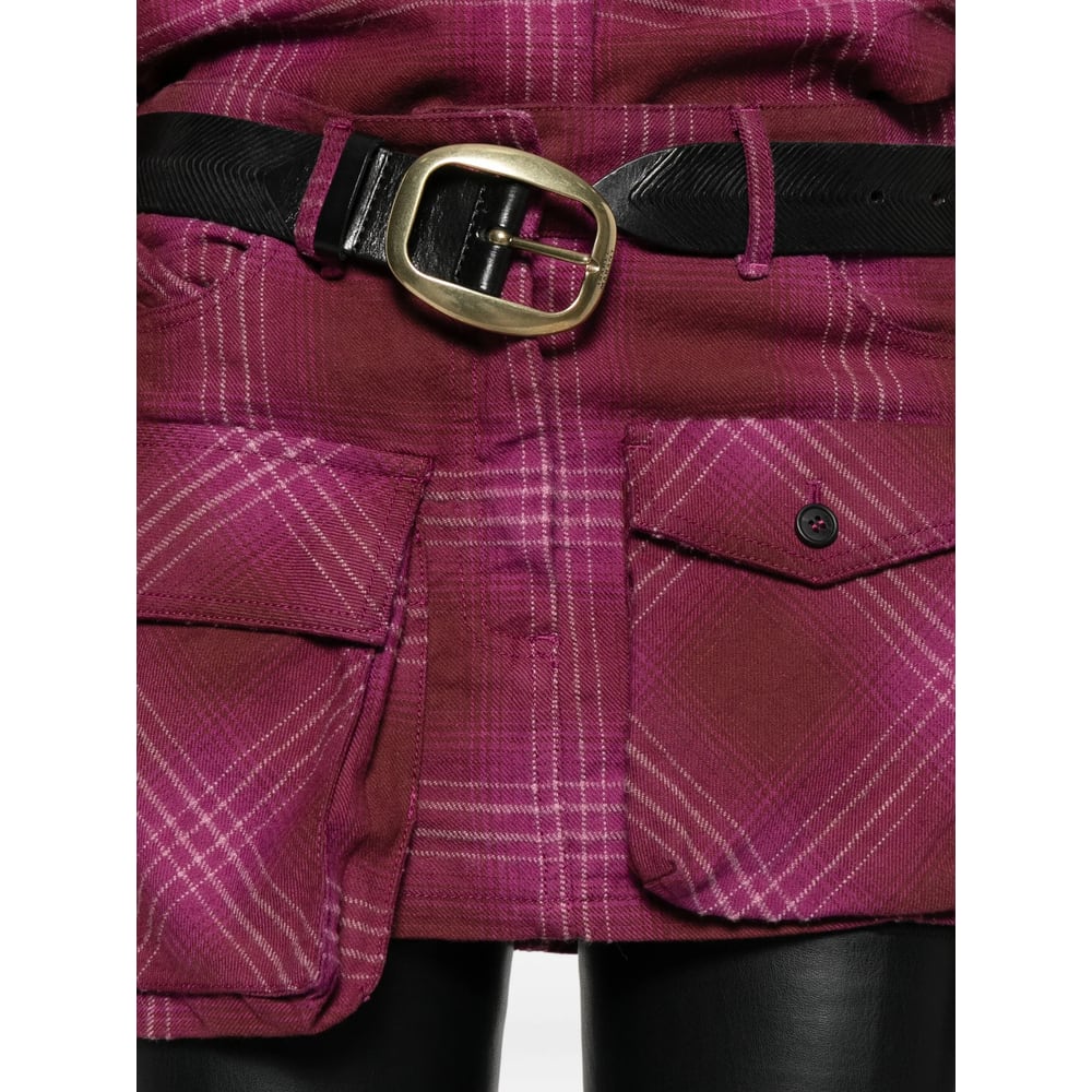 Attico Skirts Red In Pink