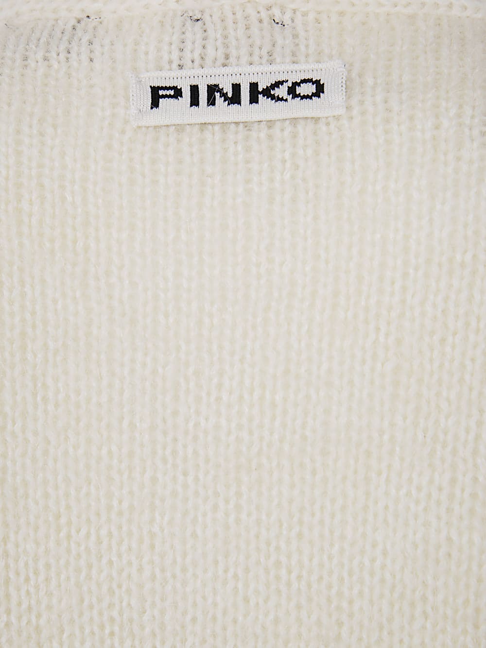 Shop Pinko Cornish Rex Mahair Cardigan In White