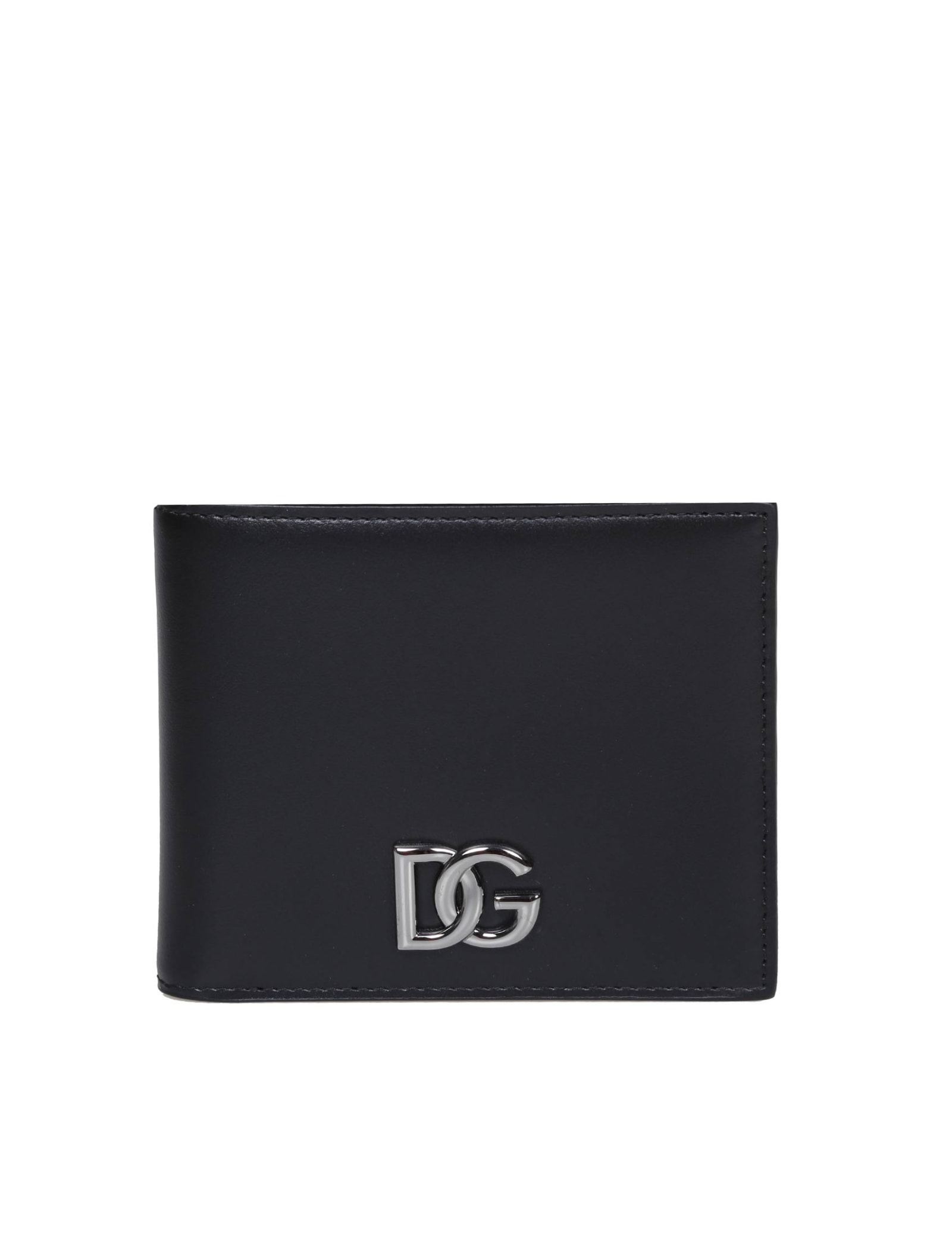 Dolce & Gabbana Wallet In Smooth Calfskin Color Black