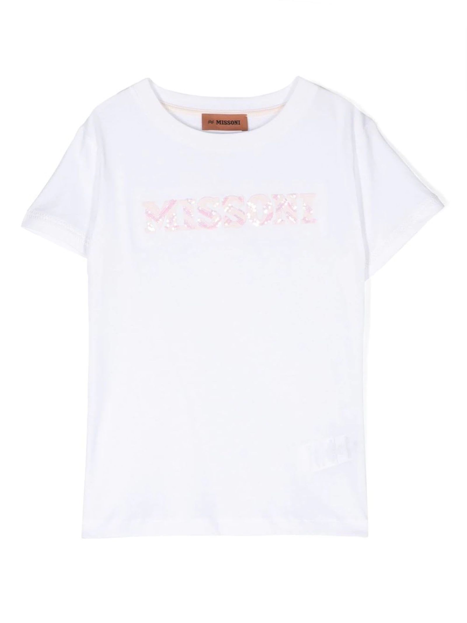 Missoni T-shirt  Kids Color White In Bianco