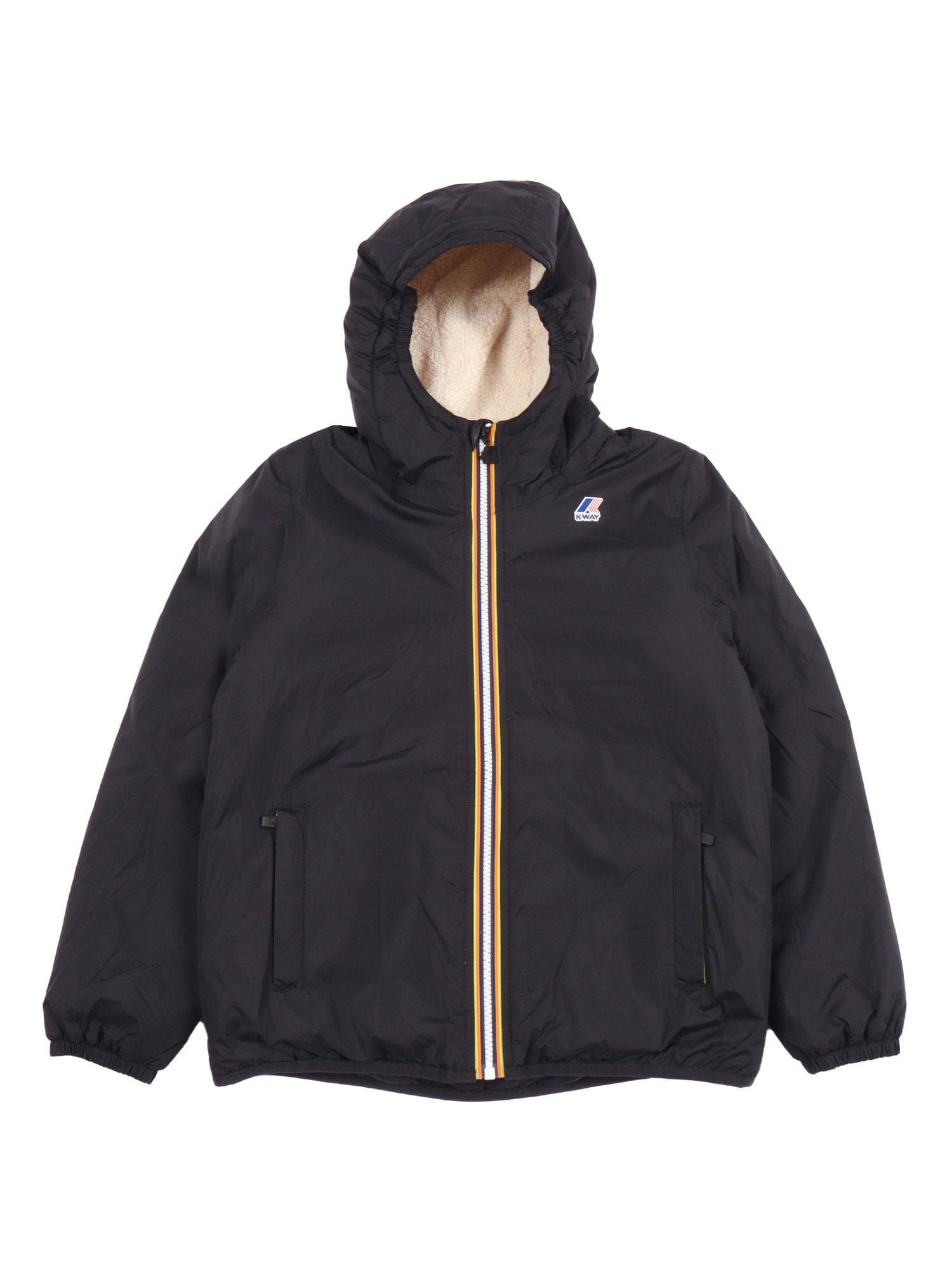 K-way P. Le Vrai 4.0 Claude Orsetto Down Jacket In Black