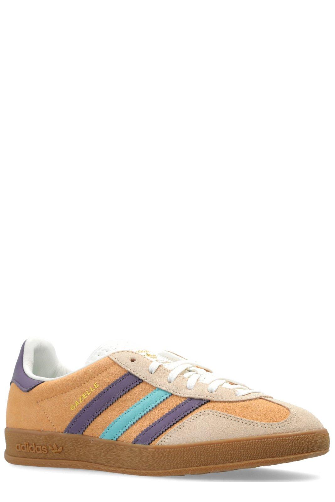 Adidas Originals Gazelle Lace-up Sneakers In Orange