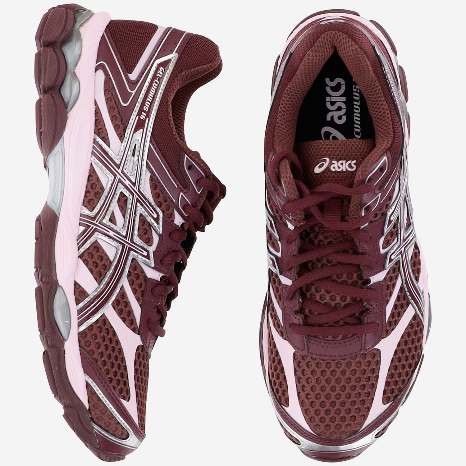 Asics Lightweight Running Shoes Mesh Upper In Red