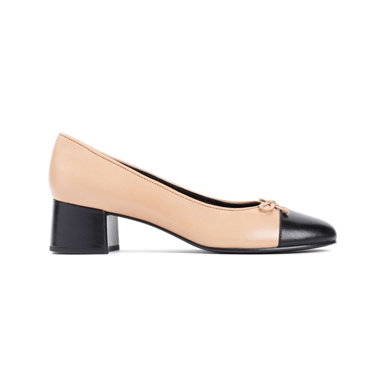 Shop Tory Burch Bow Pump In Ginger Shortbread