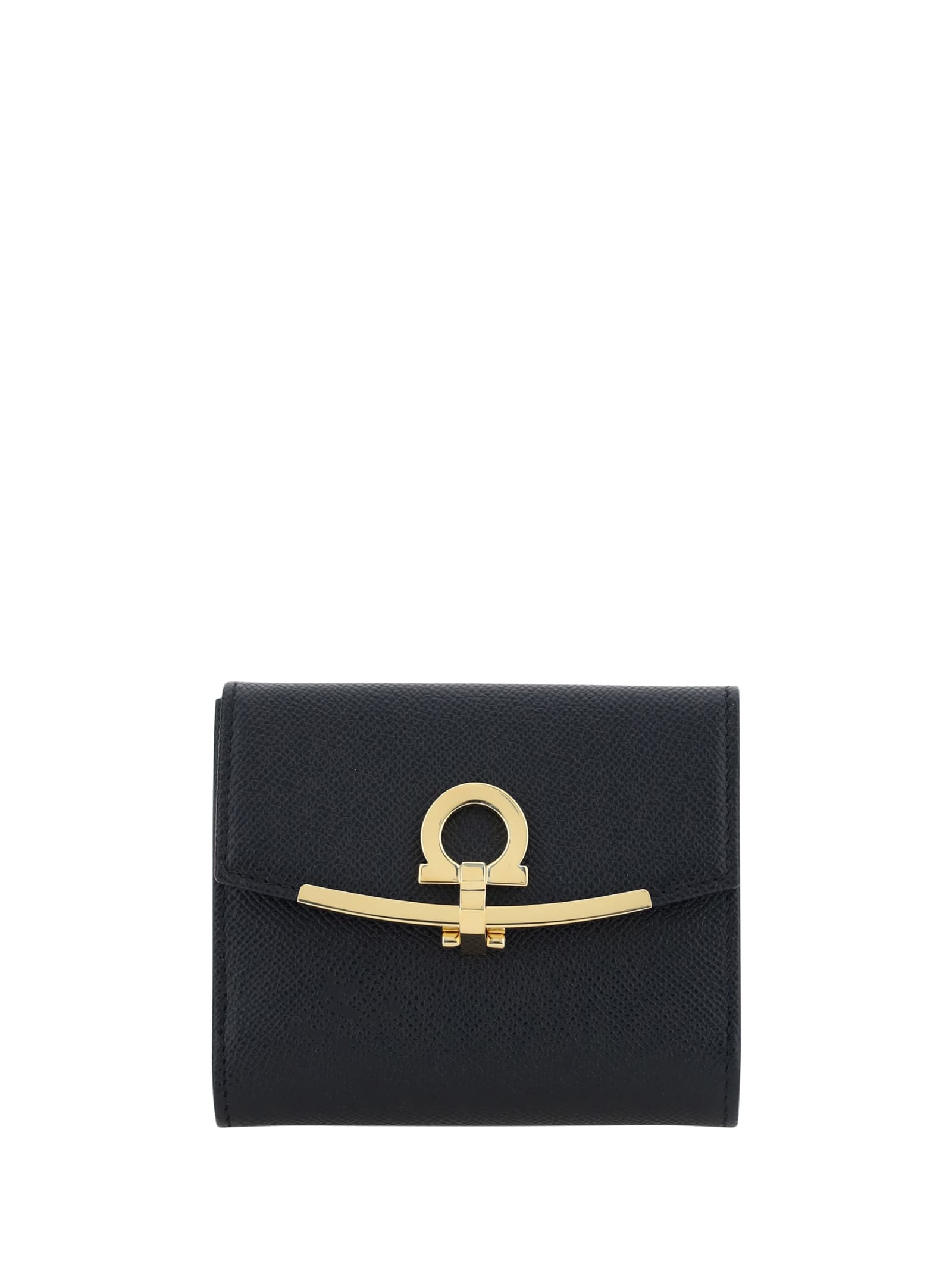 Shop Ferragamo Wallet In Nero