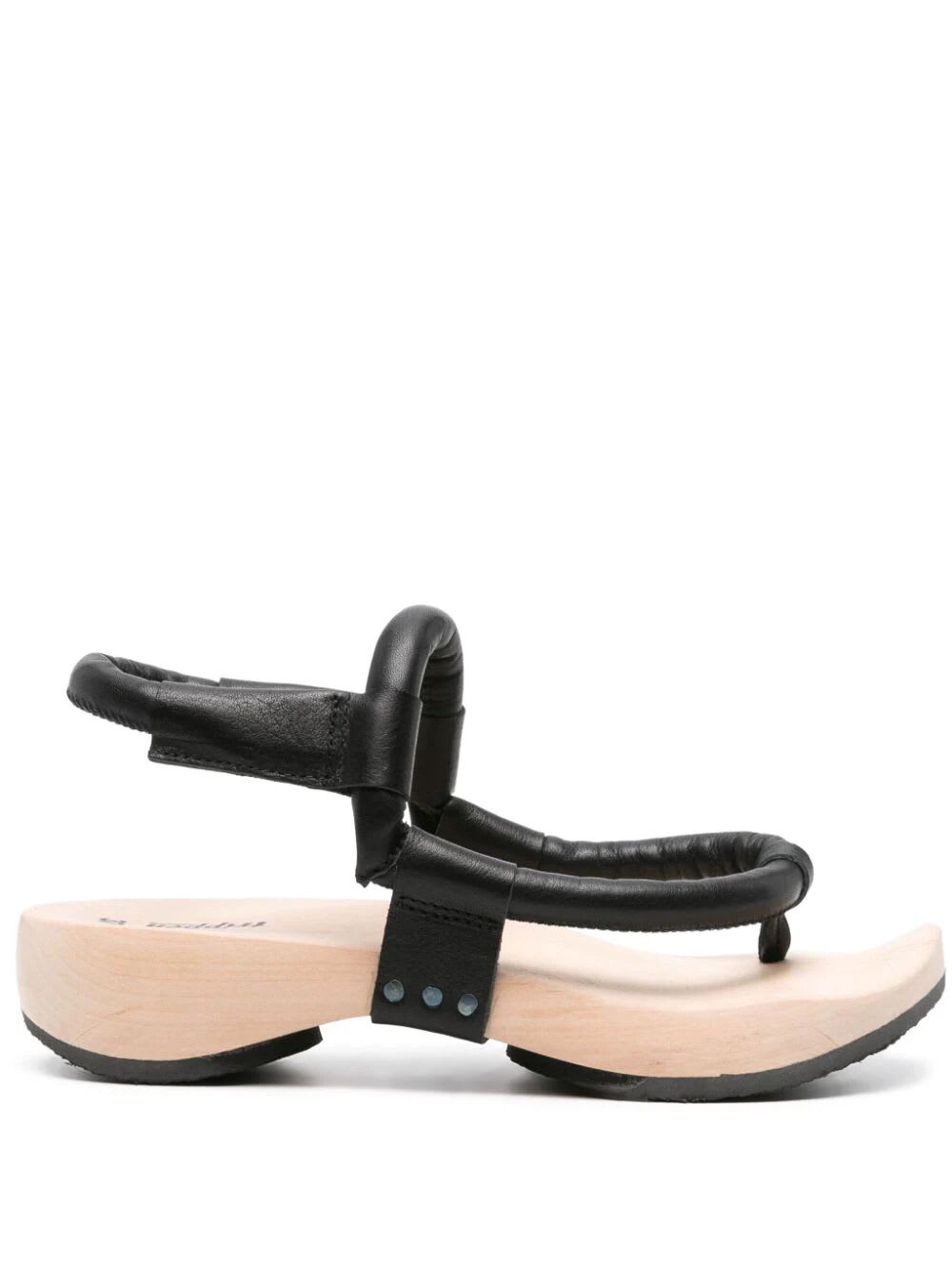 Shop Trippen Hardwire Sandal In Nat Black