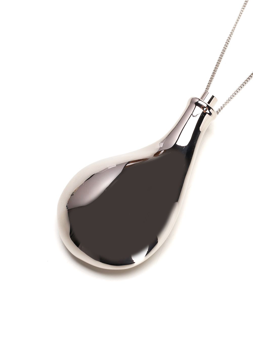 Shop Courrèges Flask Necklace In Silver