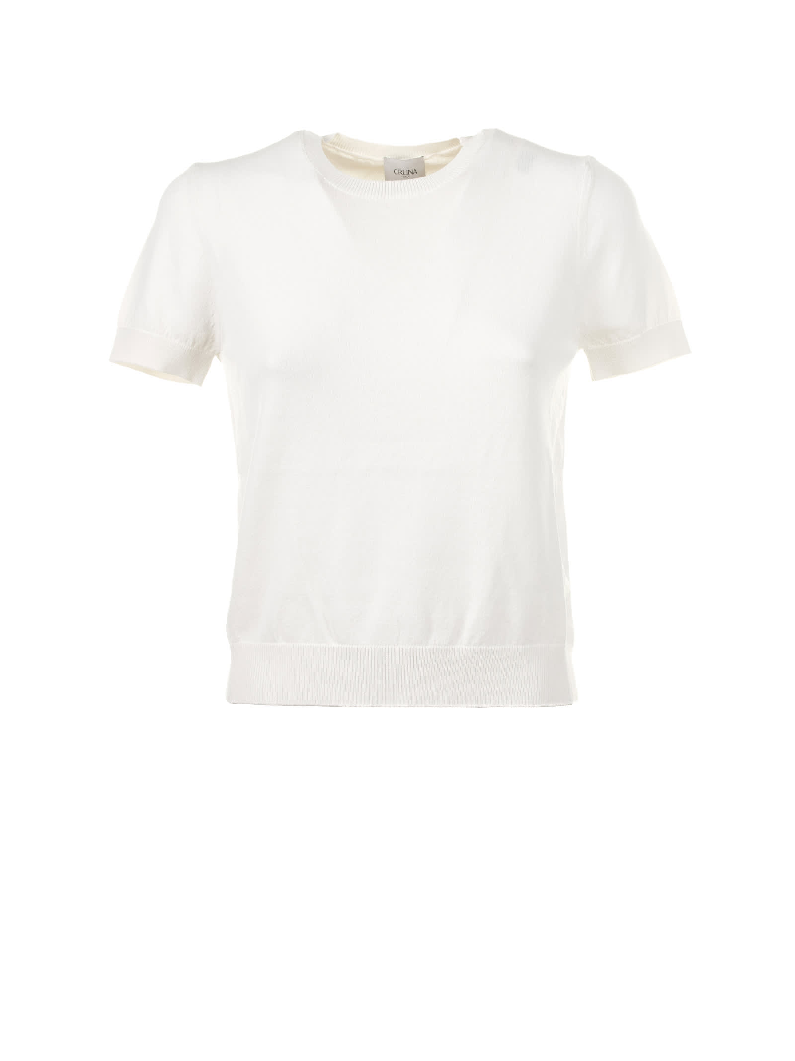 White Cotton Thread T-shirt