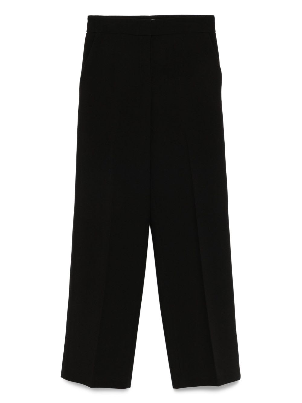Via Masini 80 Straight-leg Trousers In Black