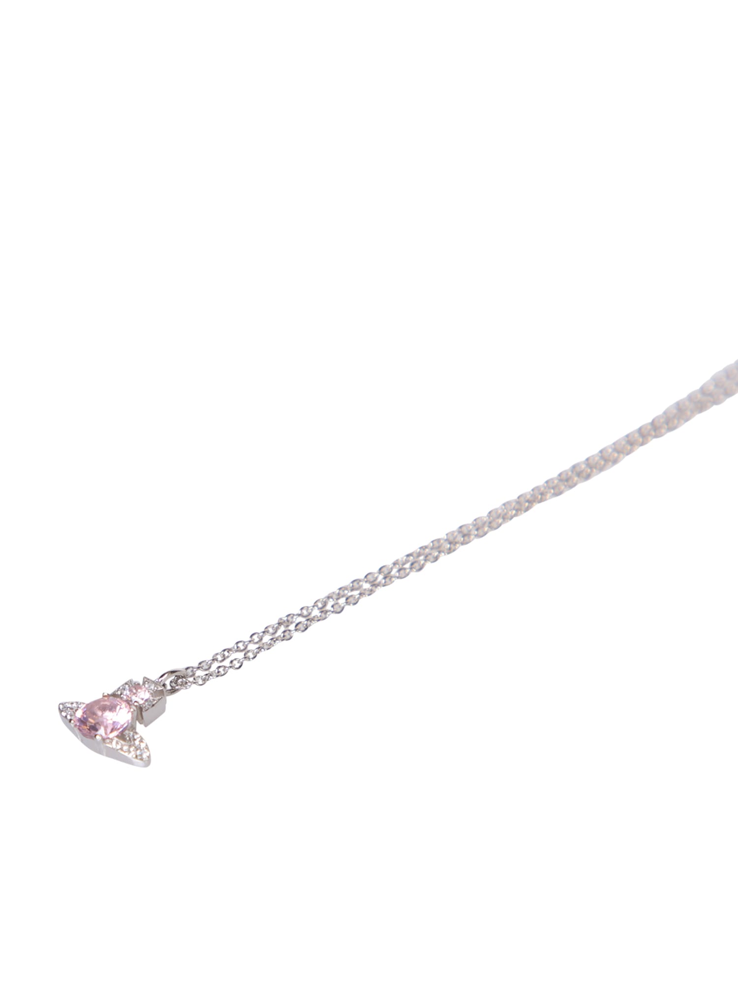 Vivienne Westwood Ismene Brass And Cubic Zirconia Pendant Necklace in White  | Lyst