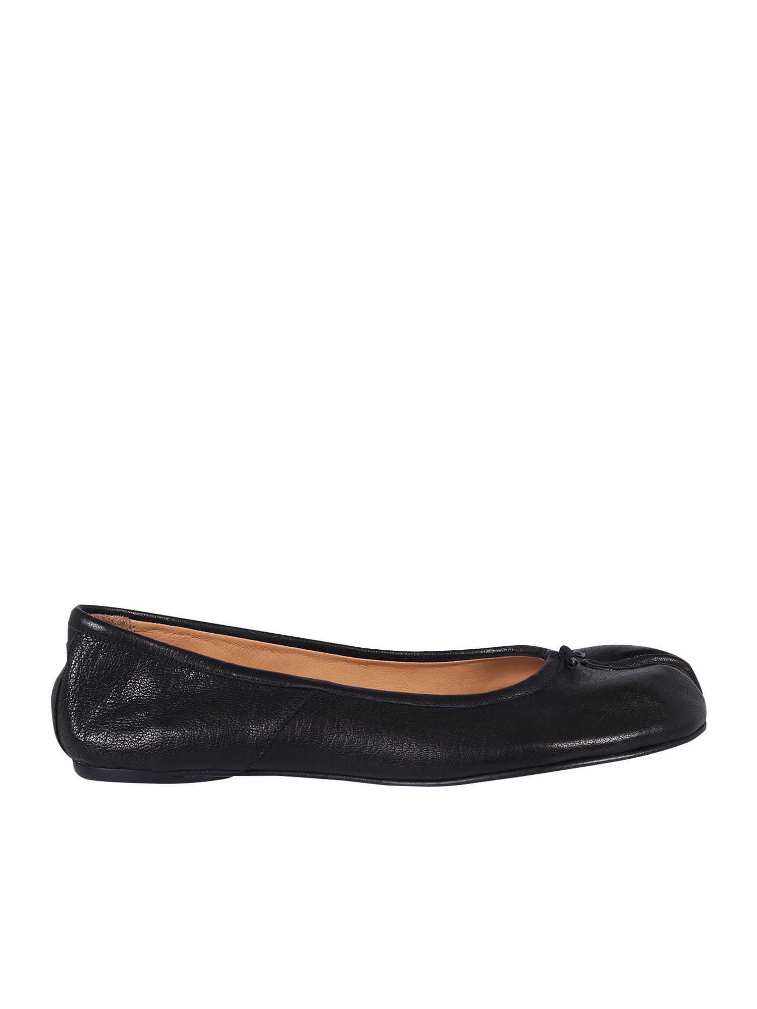 Shop Maison Margiela Tabi Ballerina Flats In Black