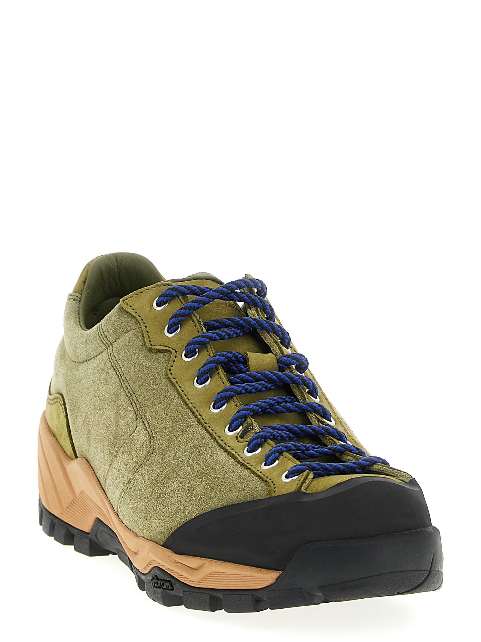 Diemme Lace-up Suede Sneakers In Green