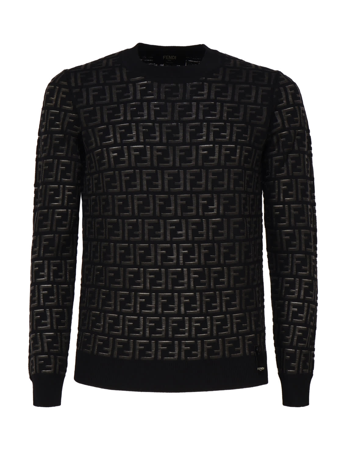 FENDI WOOL AND NYLON SWEATER