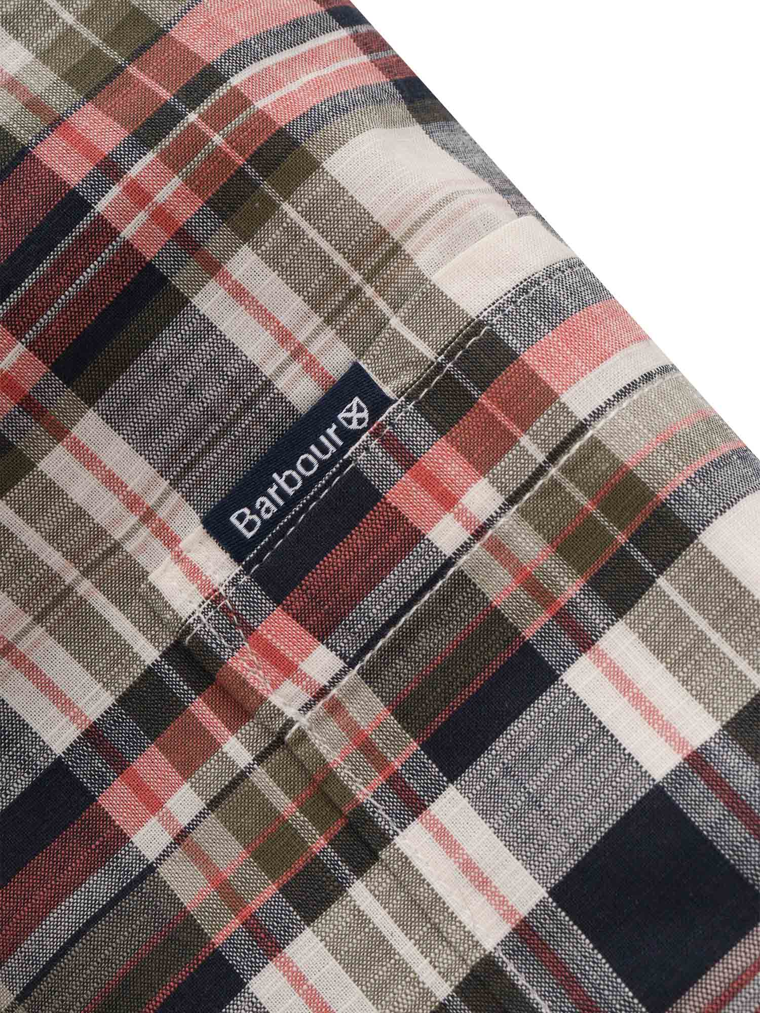 Shop Barbour Tartan Seacove Shirt In Pink