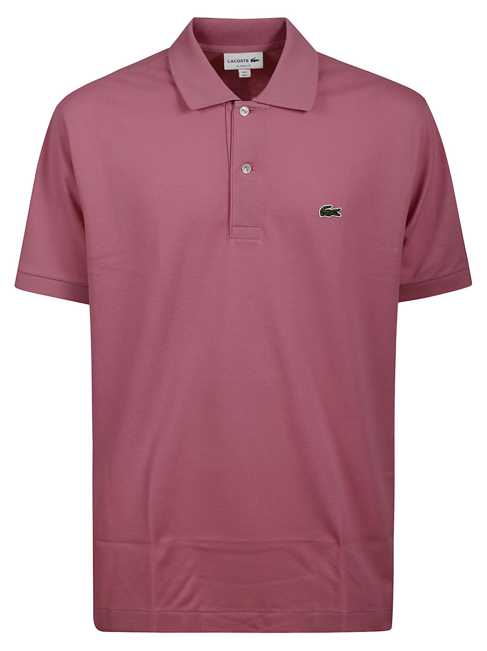 Shop Lacoste Polo Ss In Reseda Pink