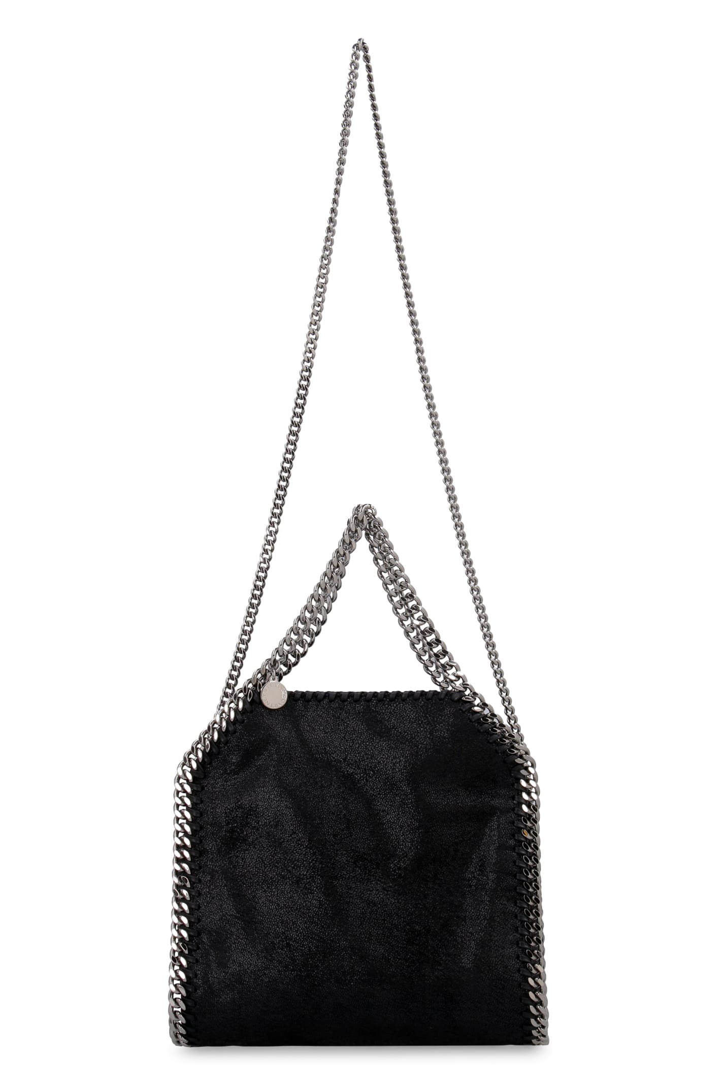 Shop Stella Mccartney Falabella Mini Tote In Black